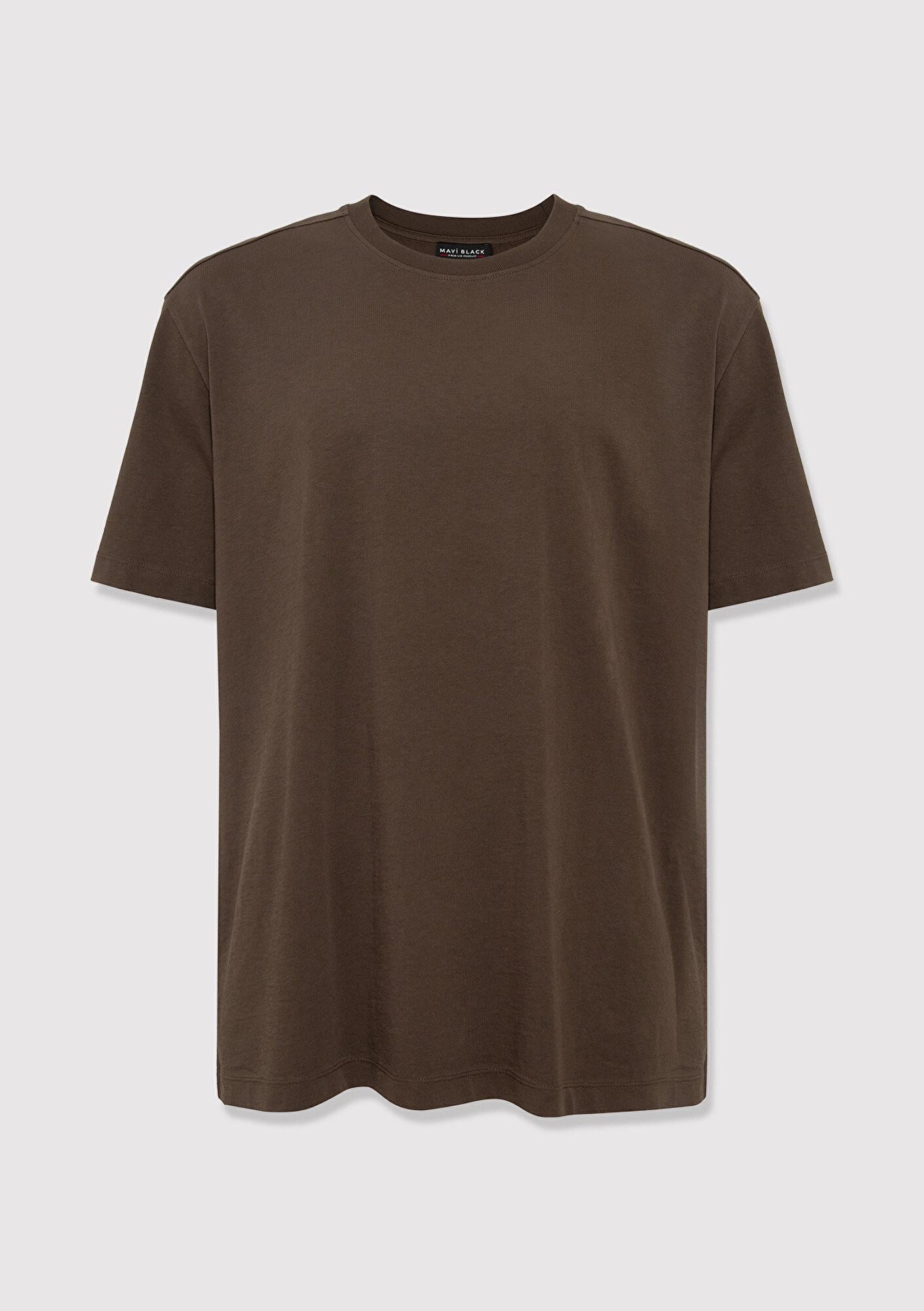 Mavi Yeşil Basic Tişört Loose Fit / Bol Rahat Kesim 0613466-71541