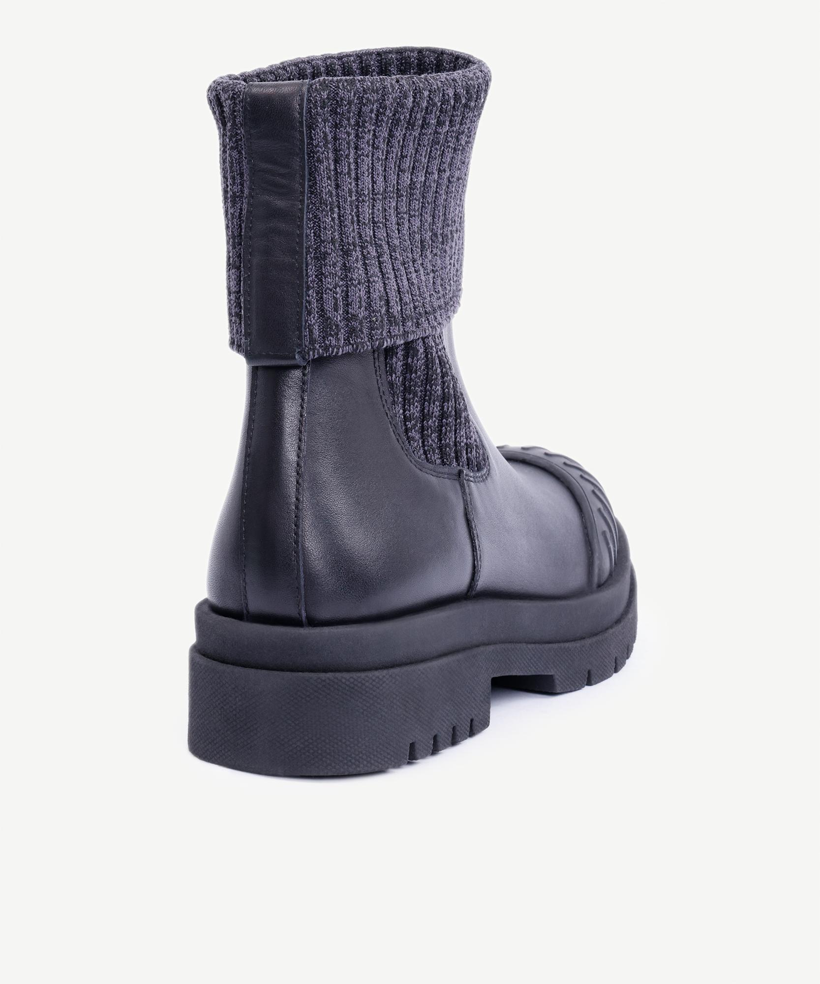 YARGICI Triko Bilekli Deri Bot