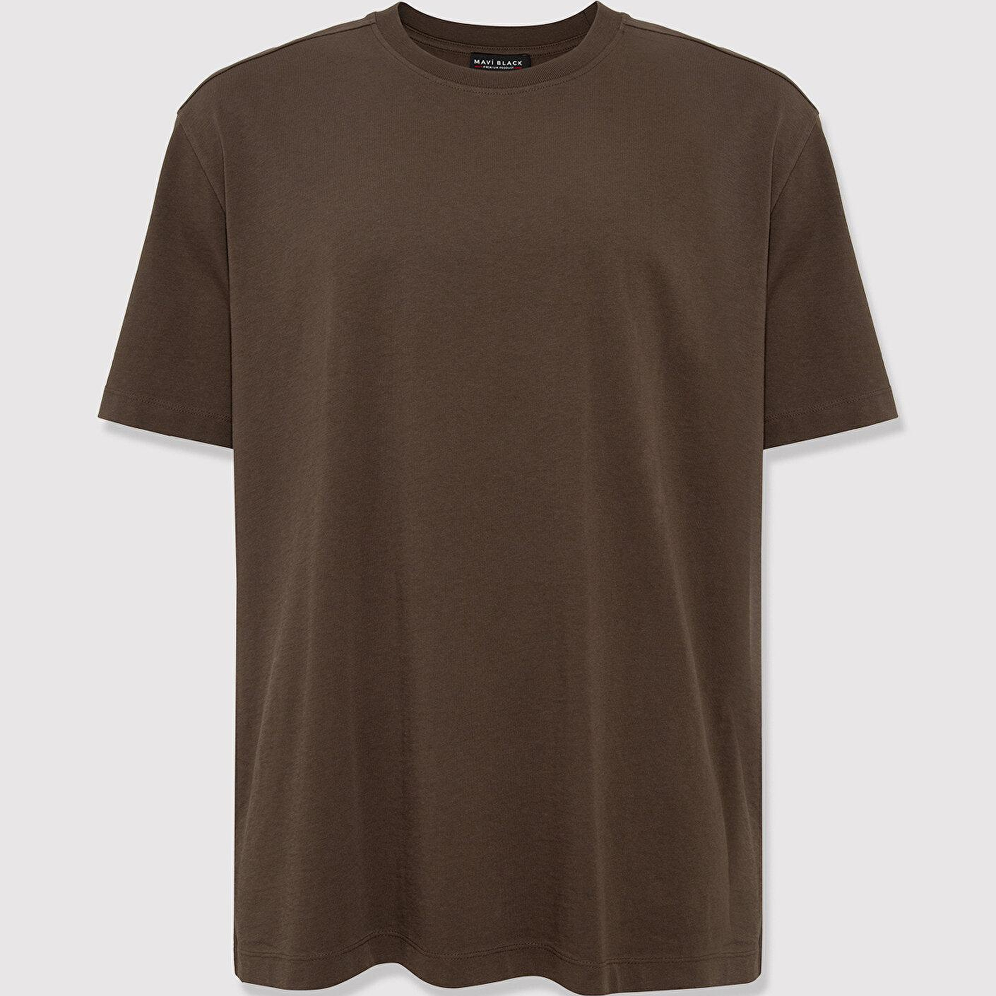 Mavi Yeşil Basic Tişört Loose Fit / Bol Rahat Kesim 0613466-71541