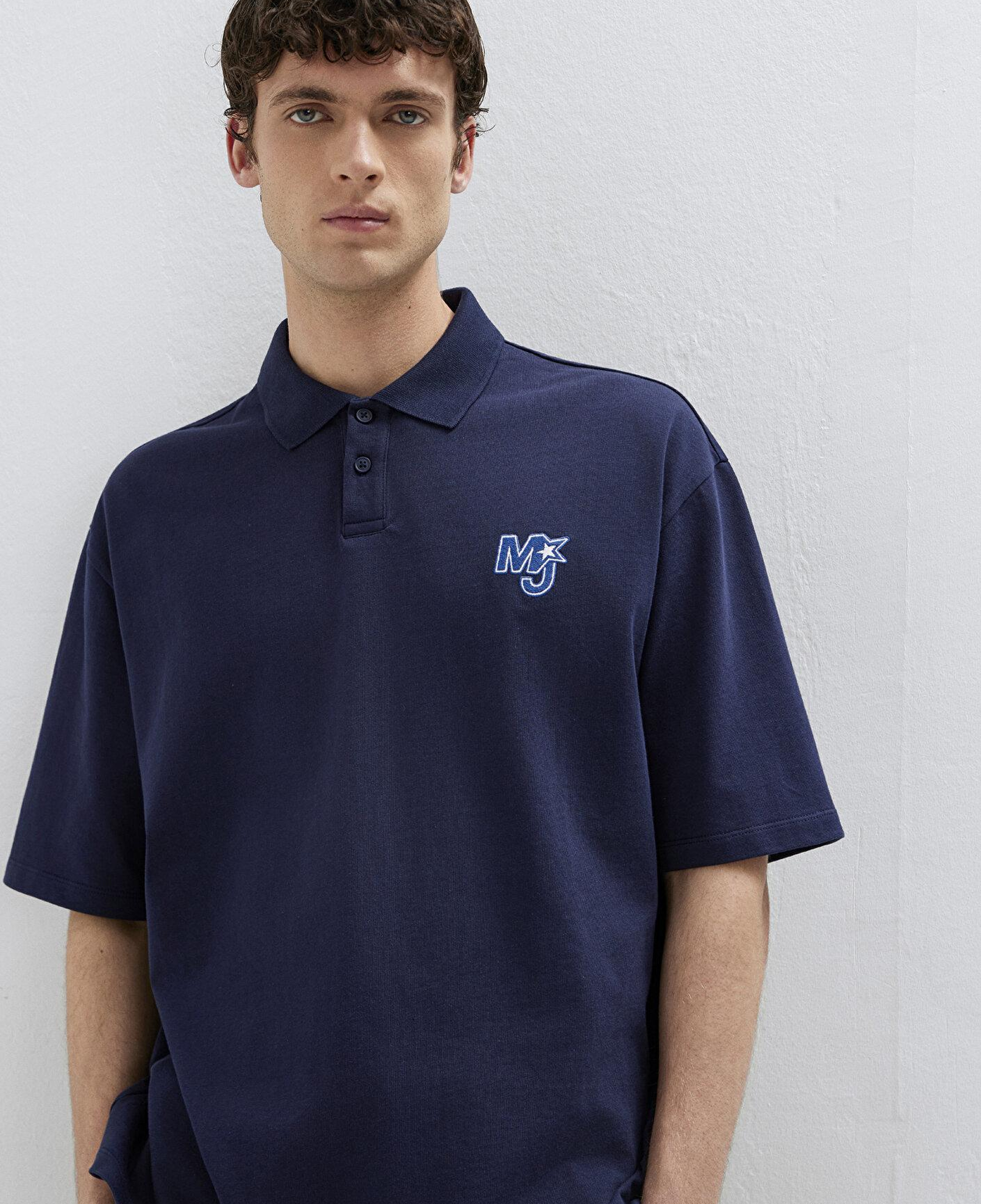 Mavi MJ Patch Logo Lacivert Polo Tişört Relaxed Fit / Rahat Kesim 0613326-70497