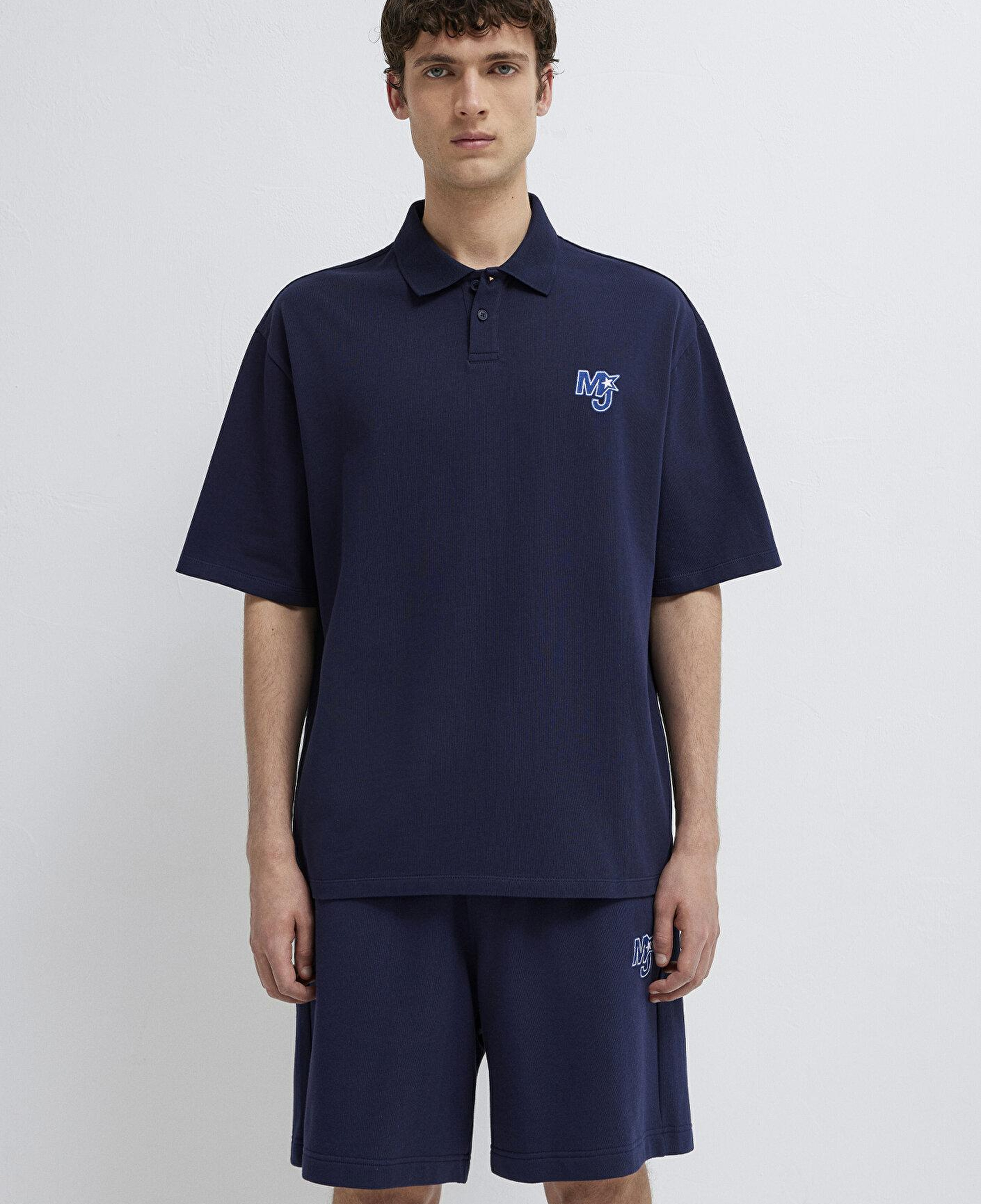 Mavi MJ Patch Logo Lacivert Polo Tişört Relaxed Fit / Rahat Kesim 0613326-70497