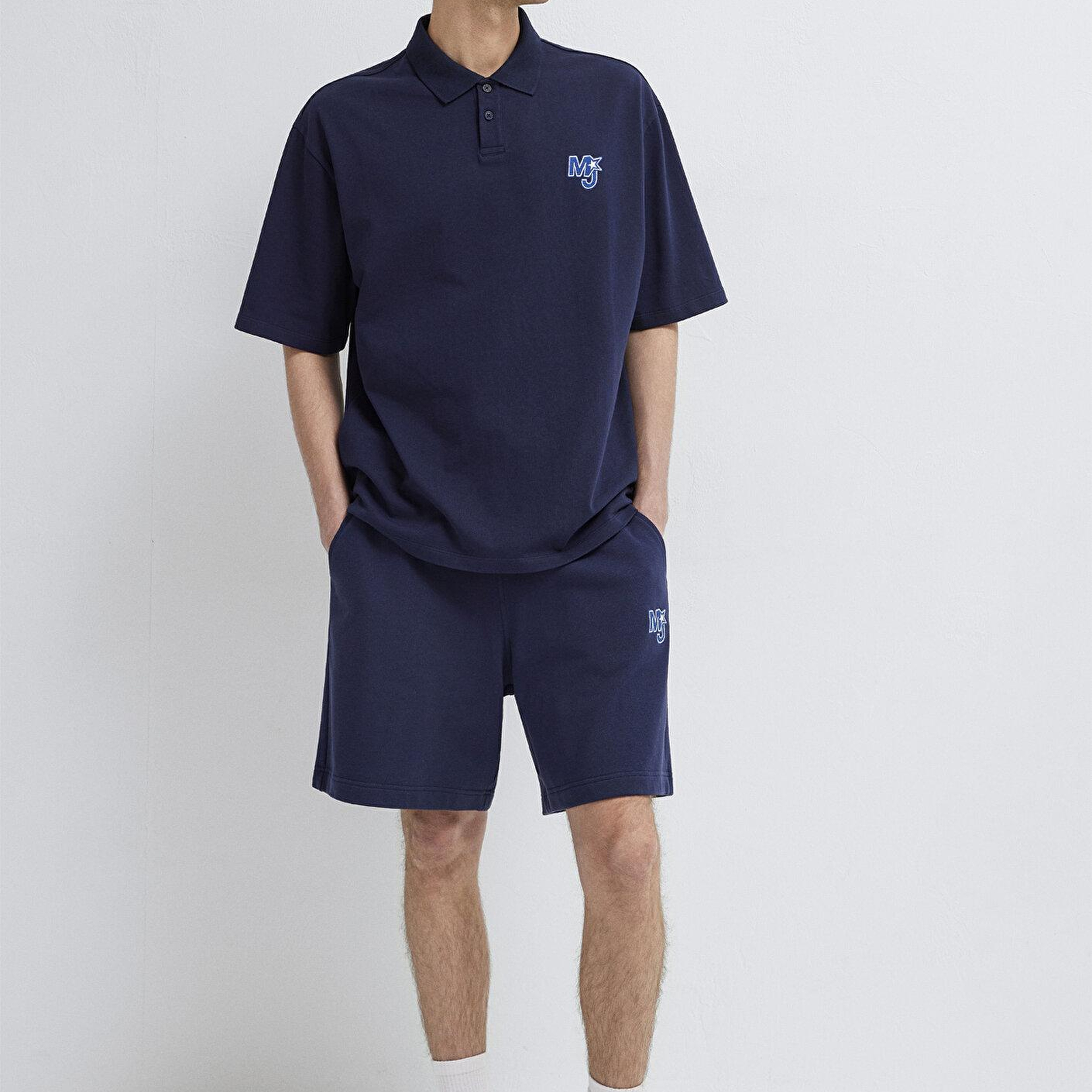 Mavi MJ Patch Logo Lacivert Polo Tişört Relaxed Fit / Rahat Kesim 0613326-70497