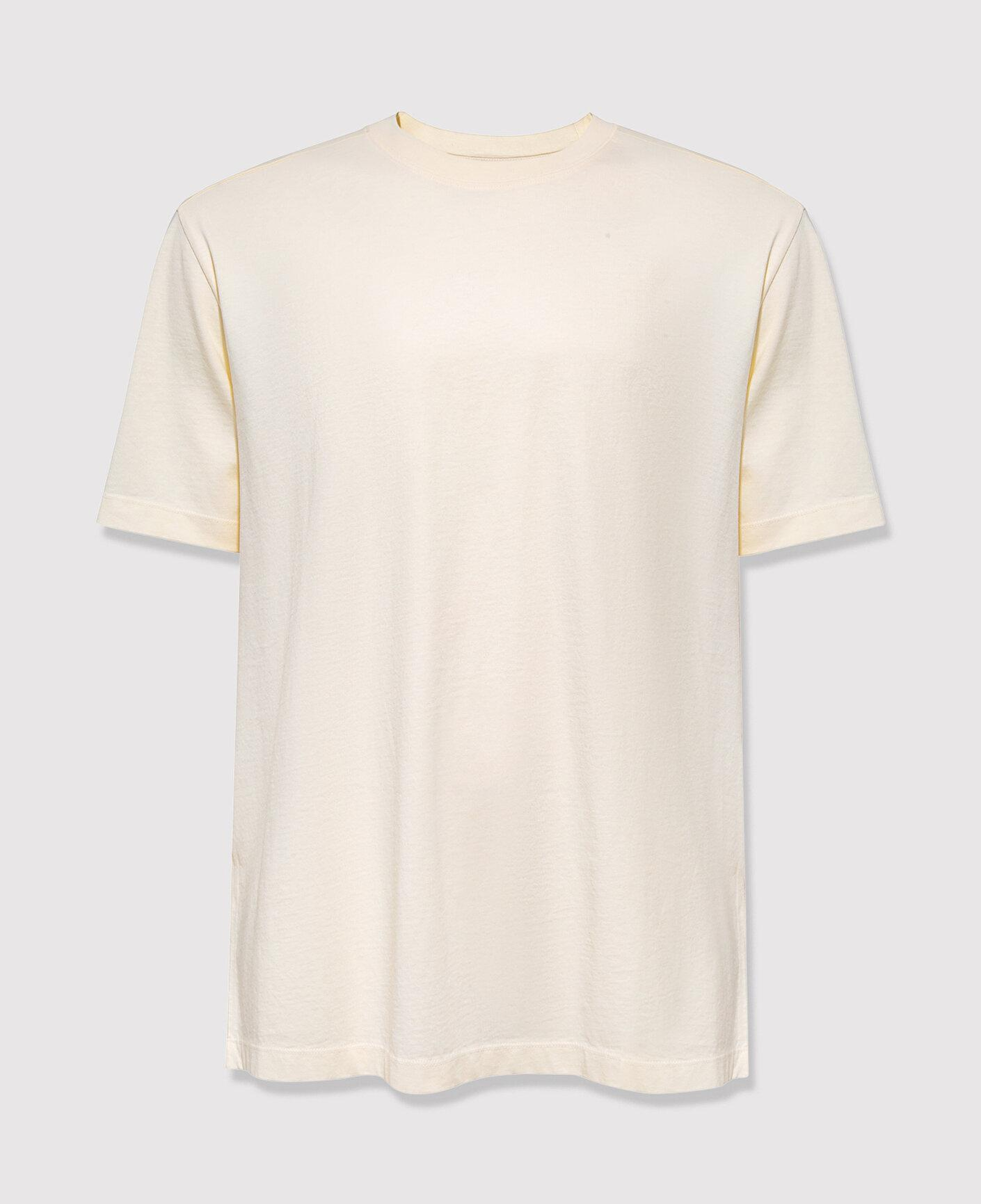 Mavi Ekru Basic Tişört Loose Fit / Bol Rahat Kesim 0613466-80194