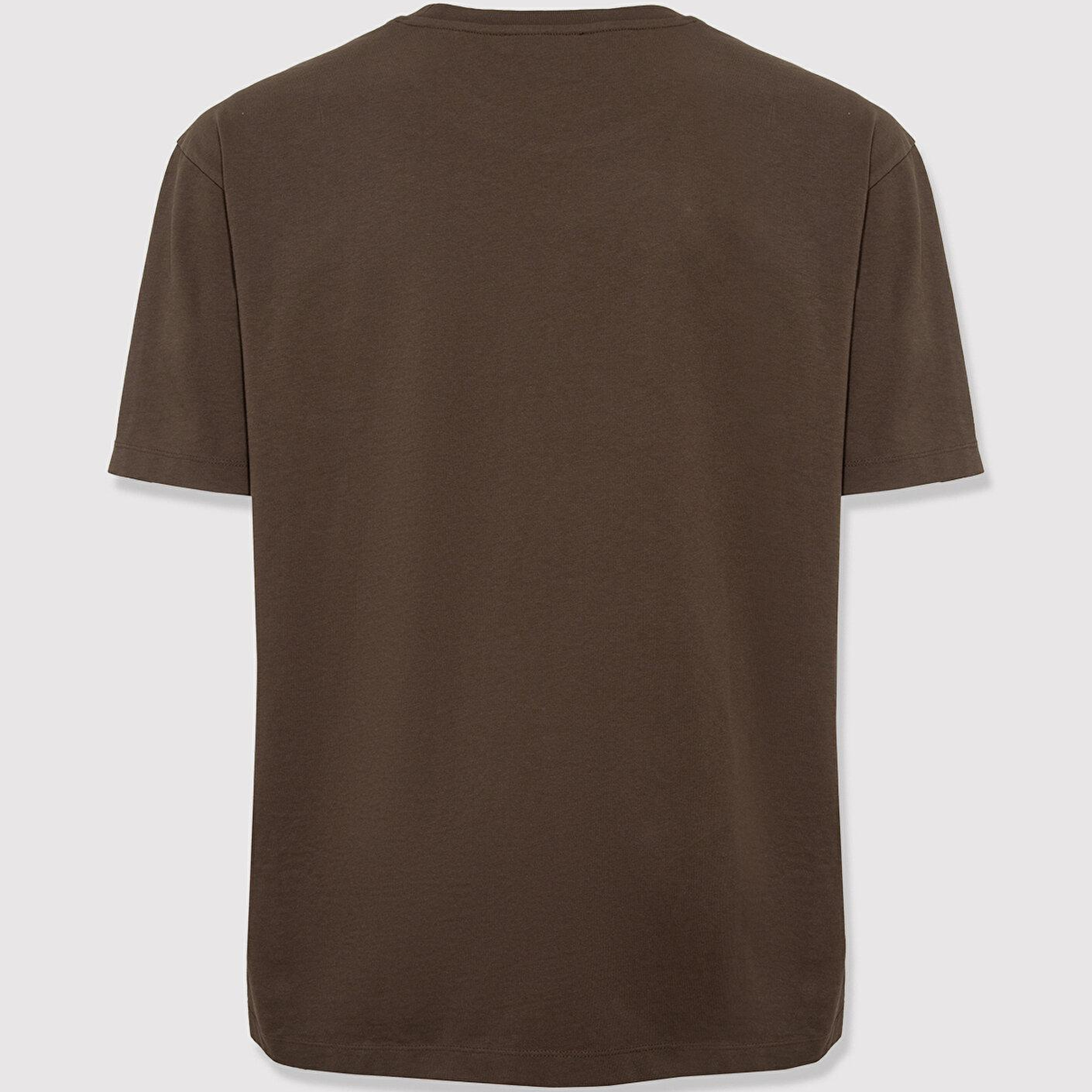 Mavi Yeşil Basic Tişört Loose Fit / Bol Rahat Kesim 0613466-71541