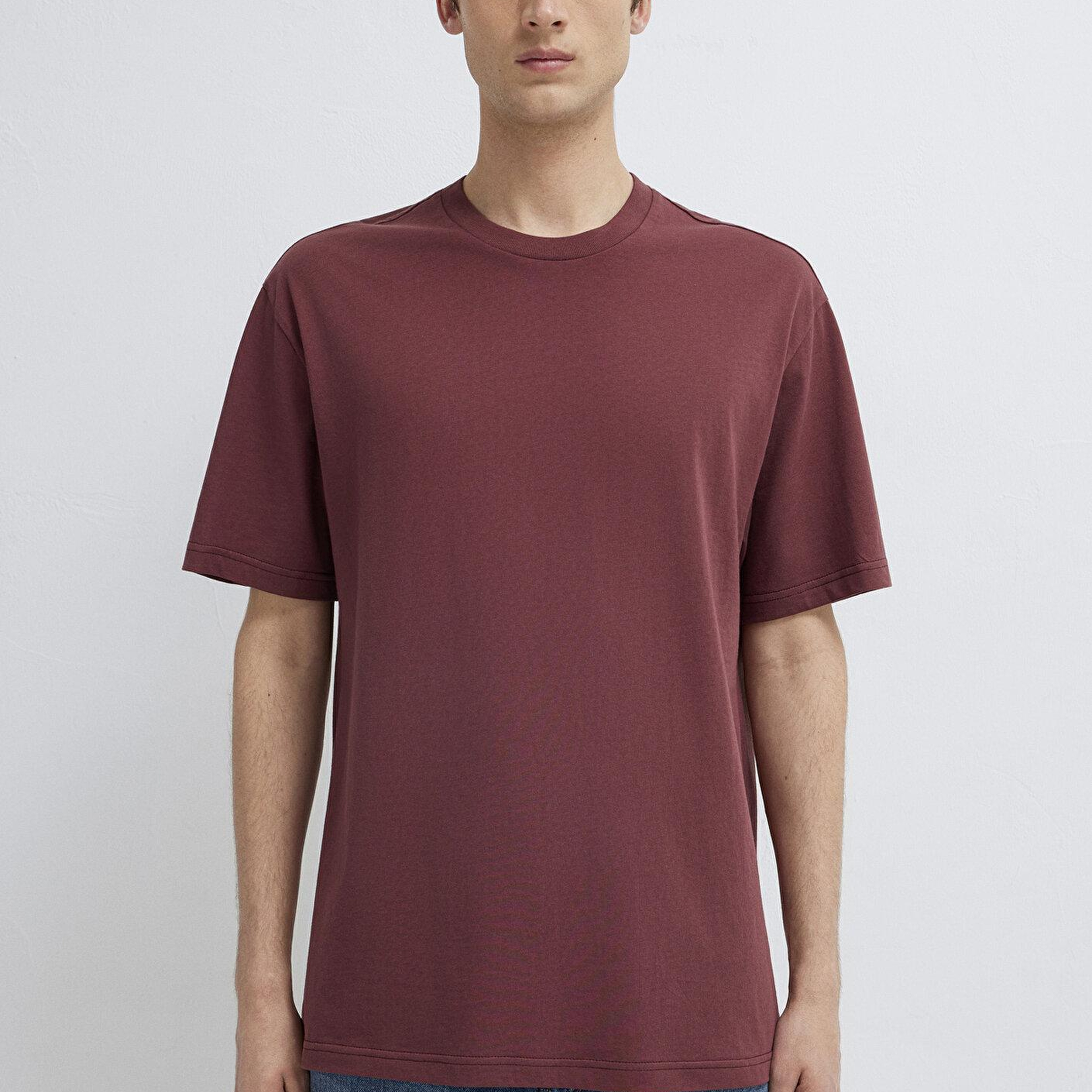 Mavi 3lü Erkek Basic Tişört Loose Fit / Bol Rahat Kesim 0612315-70219