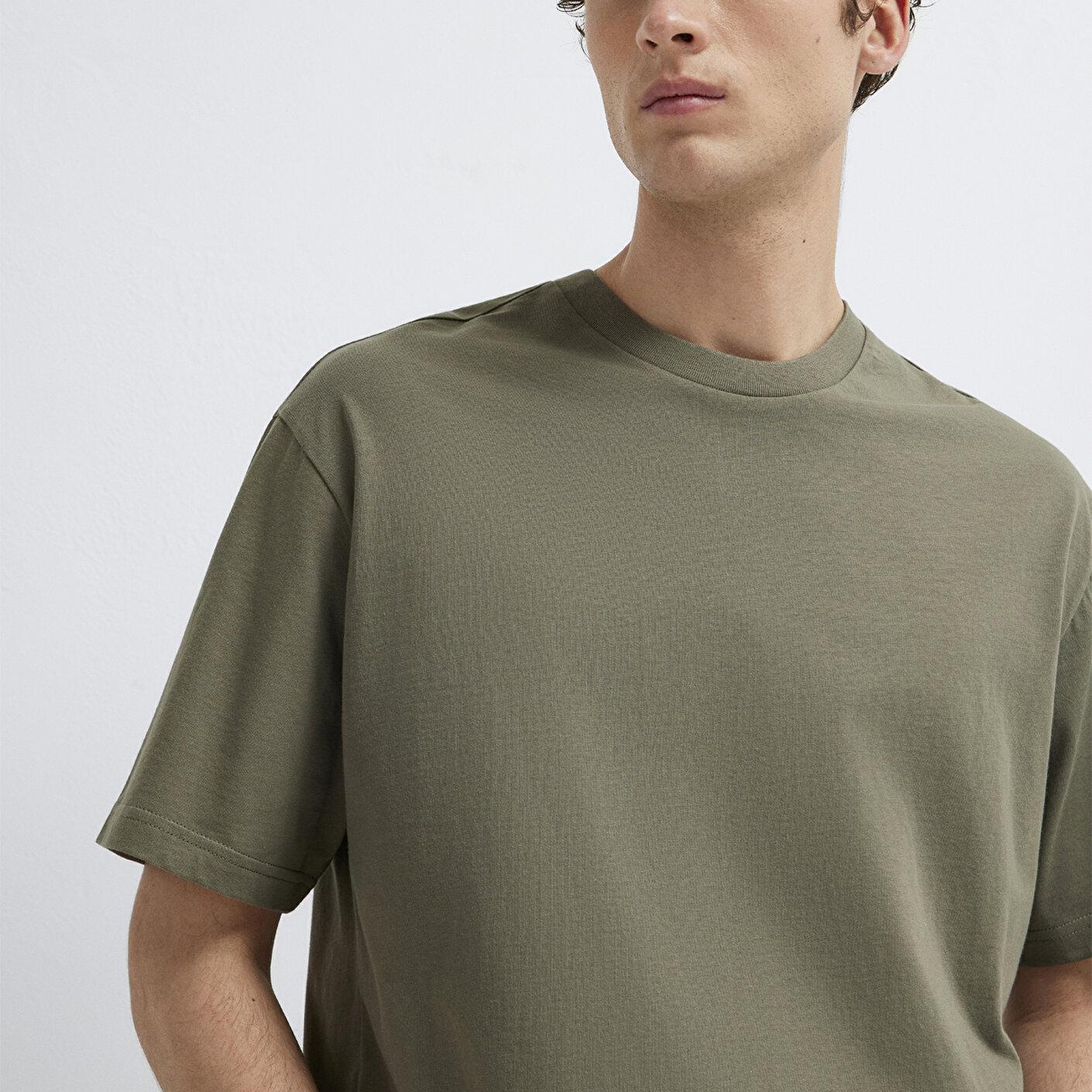 Mavi 3lü Erkek Basic Tişört Loose Fit / Bol Rahat Kesim 0612315-70219