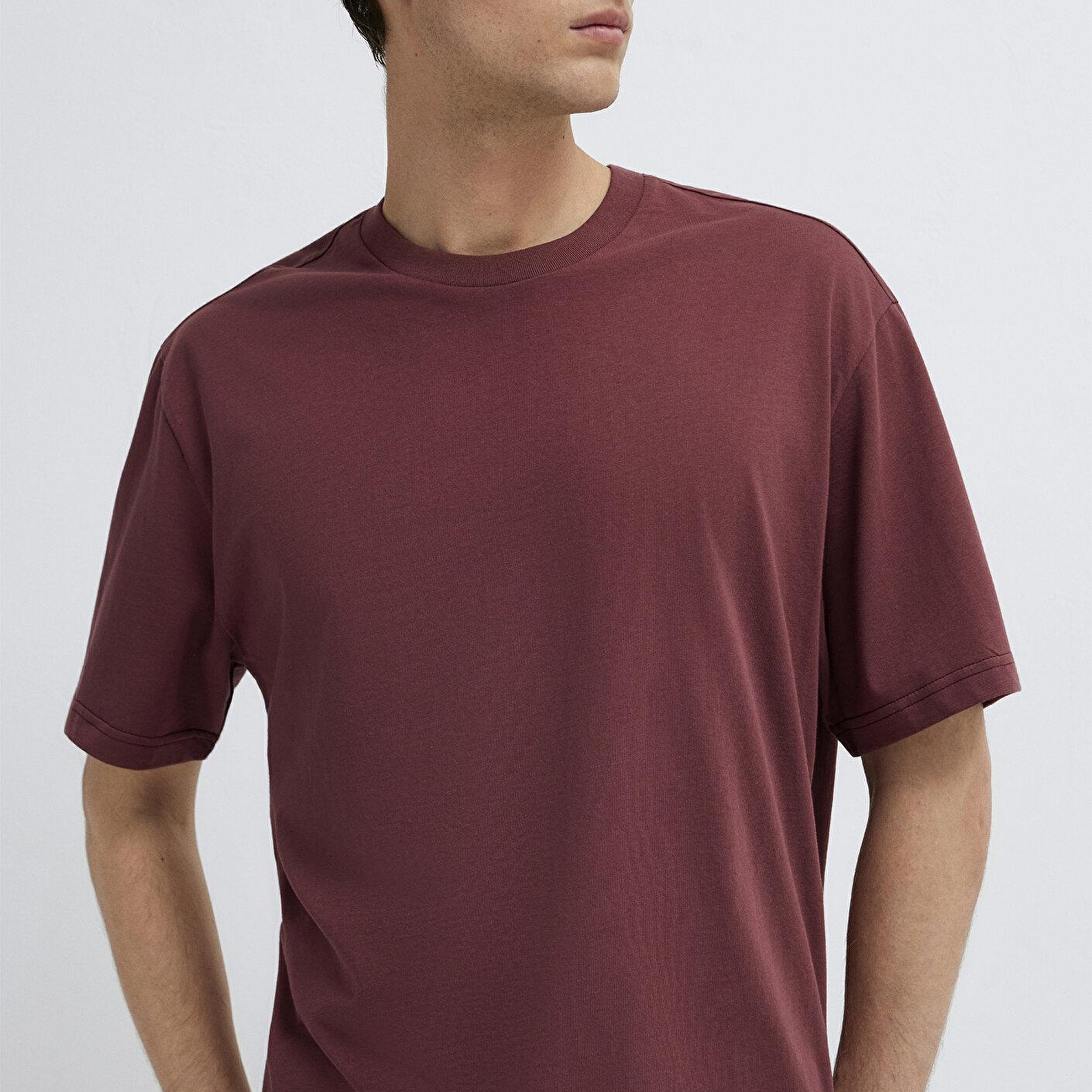 Mavi 3lü Erkek Basic Tişört Loose Fit / Bol Rahat Kesim 0612315-70219