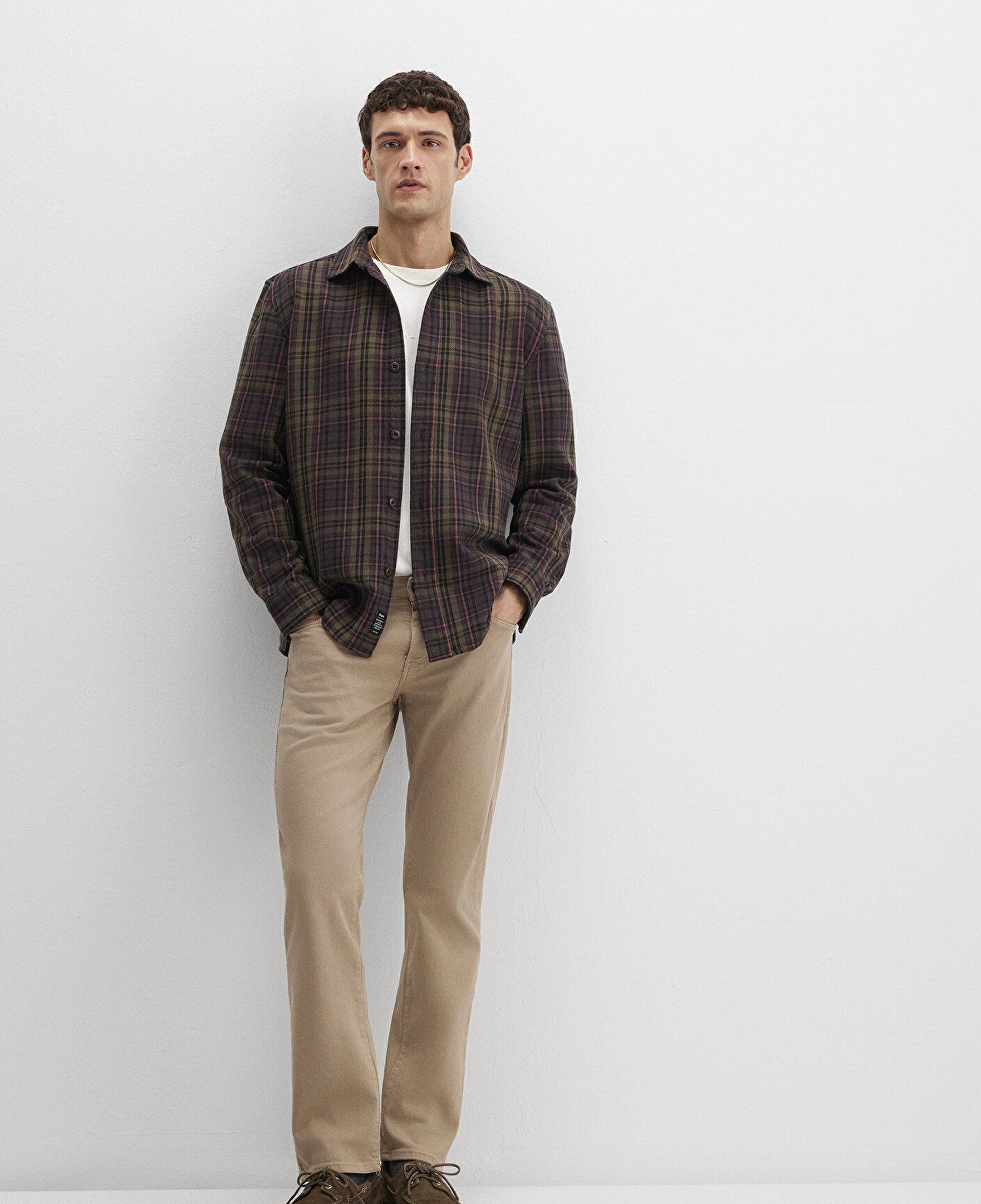 Mavi Hunter Koyu Bej Comfort Gabardin Pantolon 0020232492
