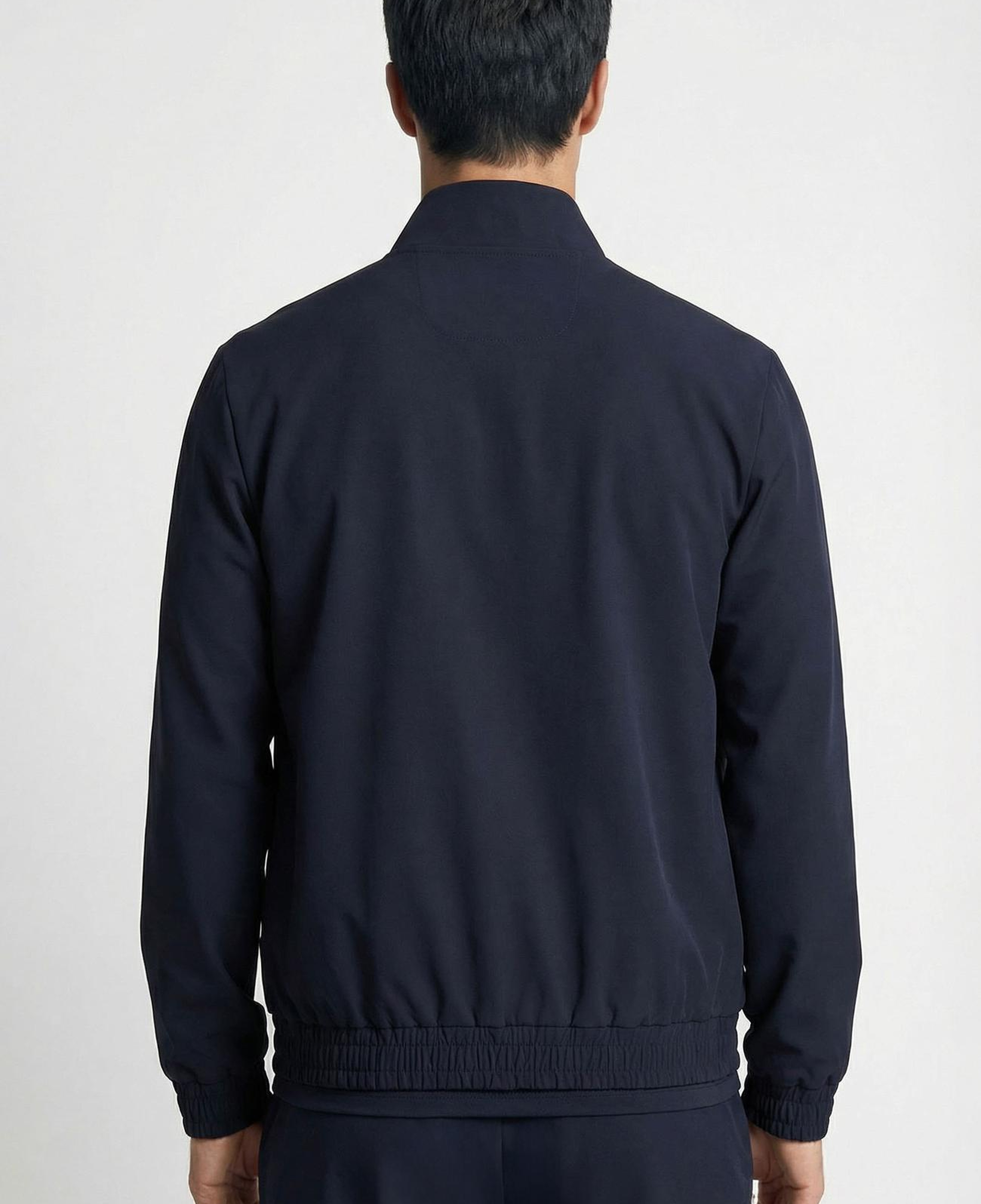 Network Erkek Lacivert Dik Yaka Teknik Sweatshirt