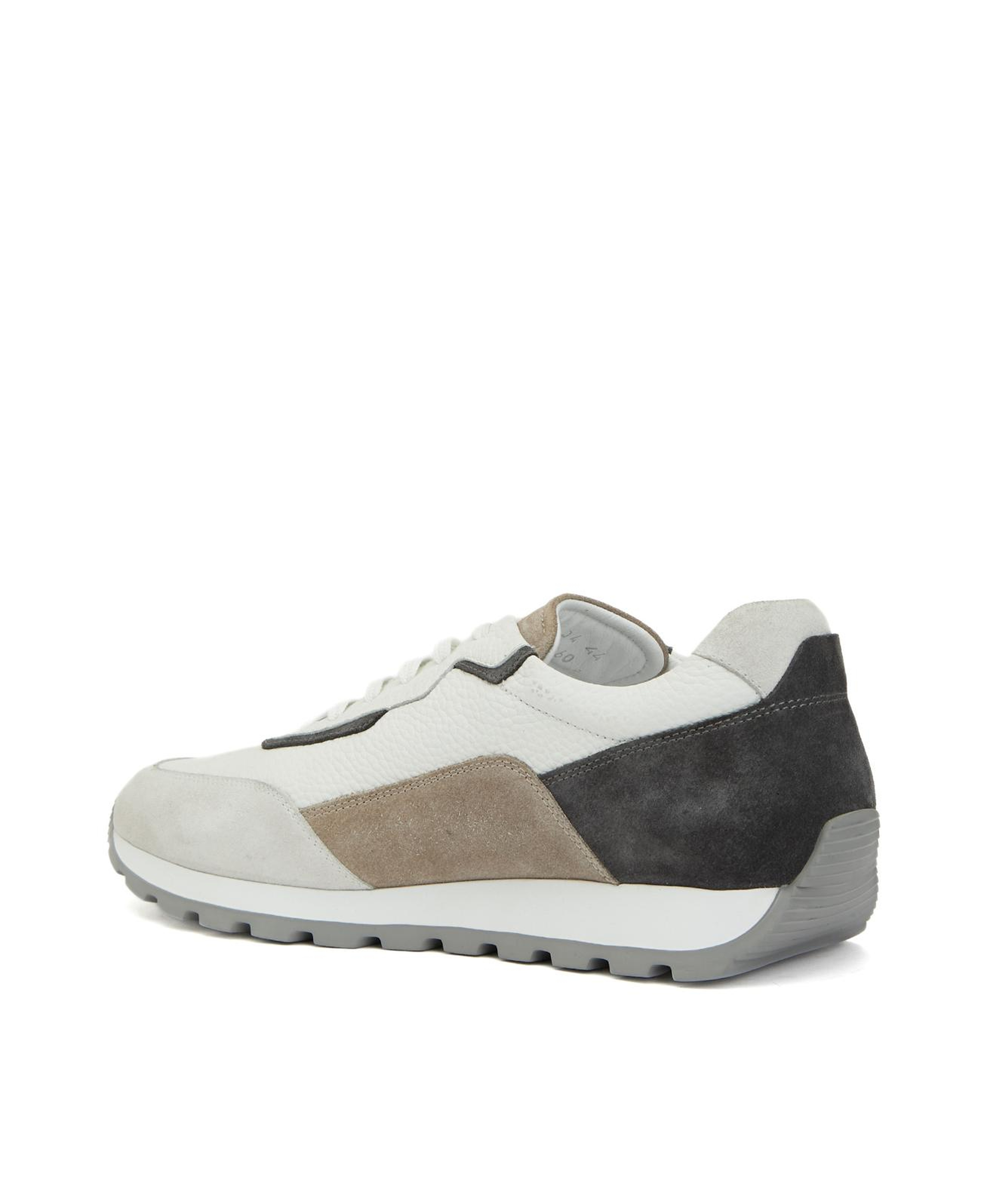 Network Erkek Beyaz Gri Süet Garnili Sneaker