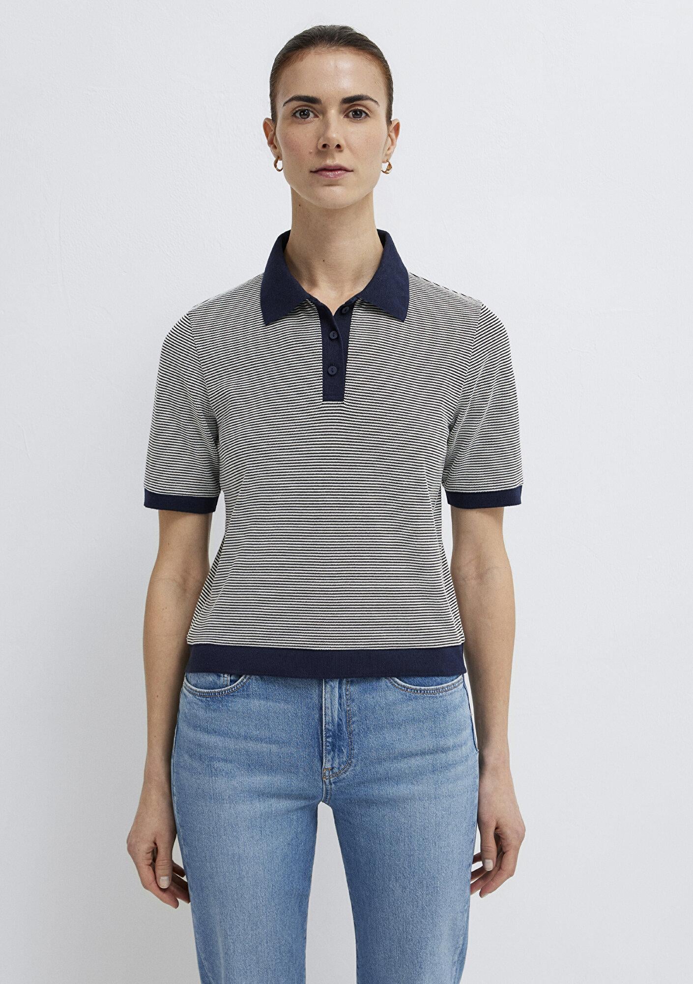 Mavi Lacivert Tişört Slim Fit / Dar Kesim 1614310-86625