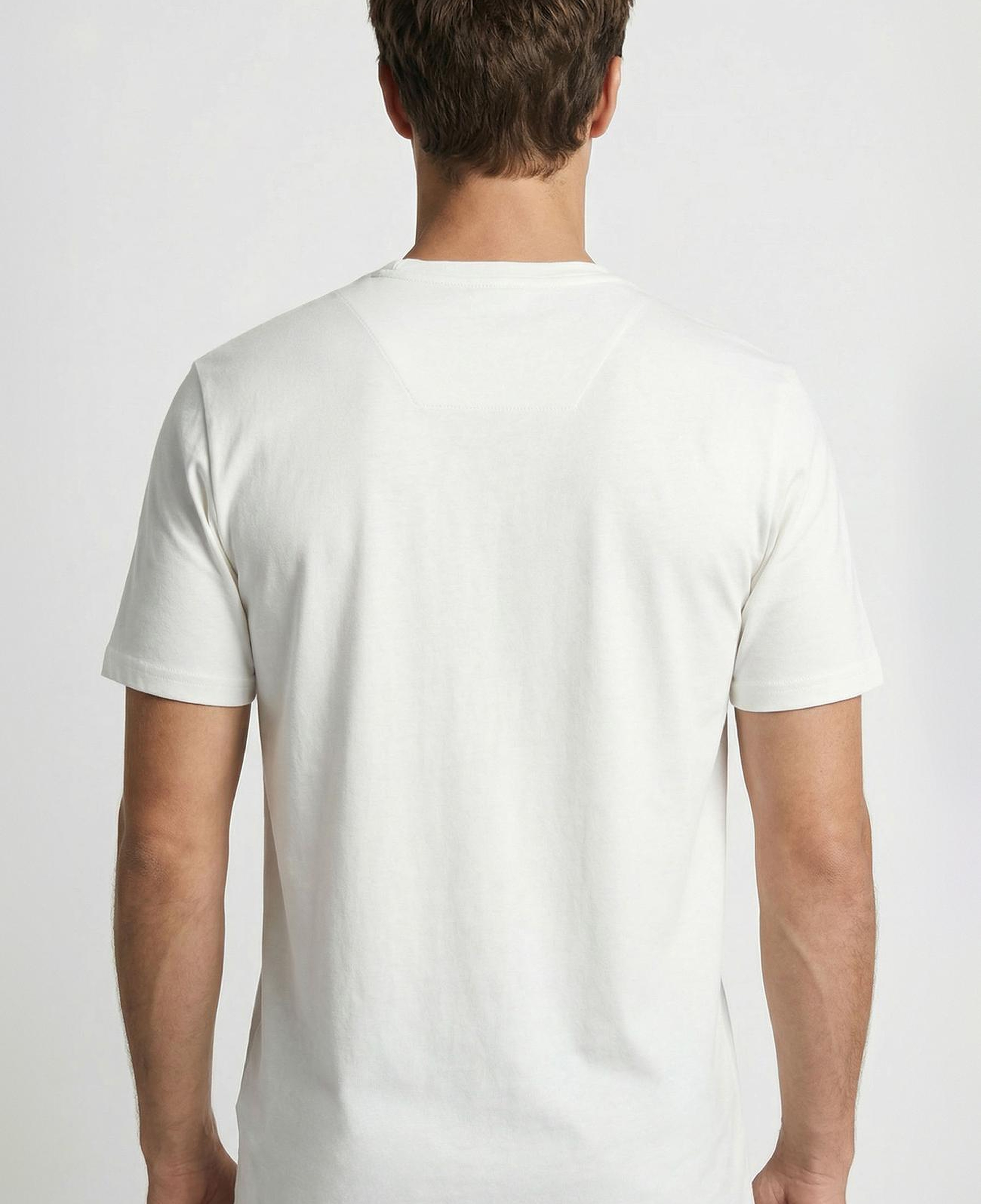 Network Erkek Ekru Pike Desen Basic T-shirt