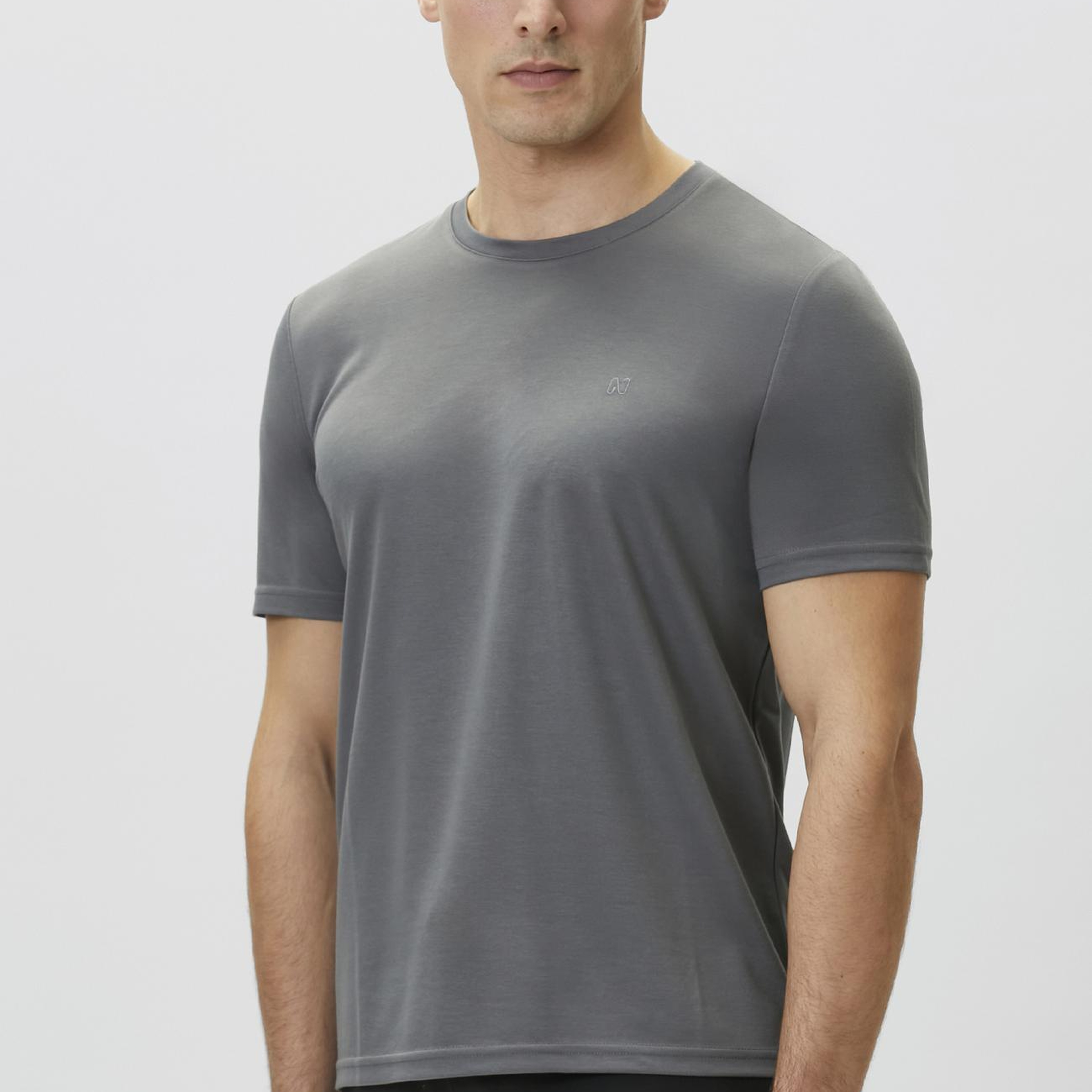Network Erkek Antrasit Pike Desen Basic T-shirt