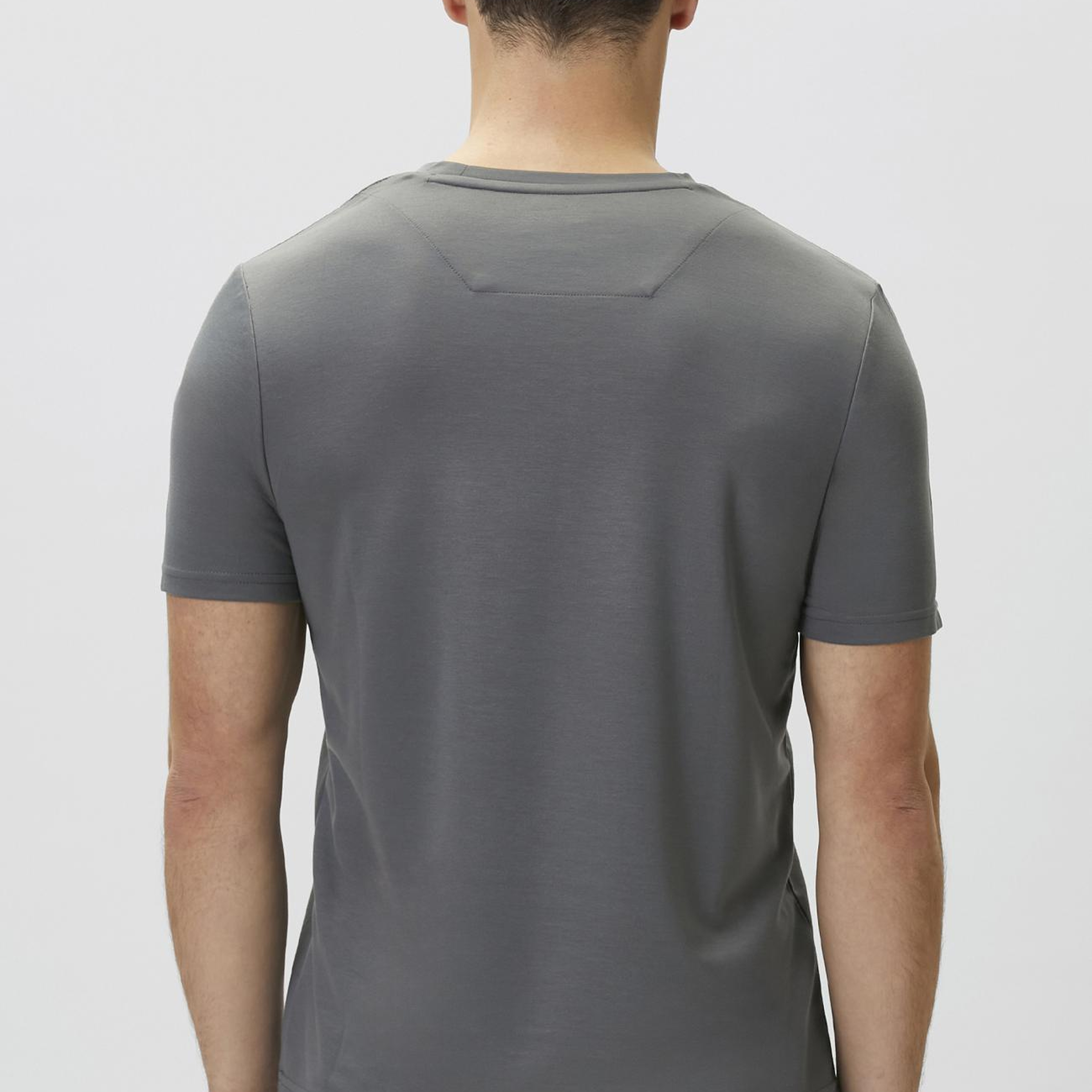 Network Erkek Antrasit Pike Desen Basic T-shirt