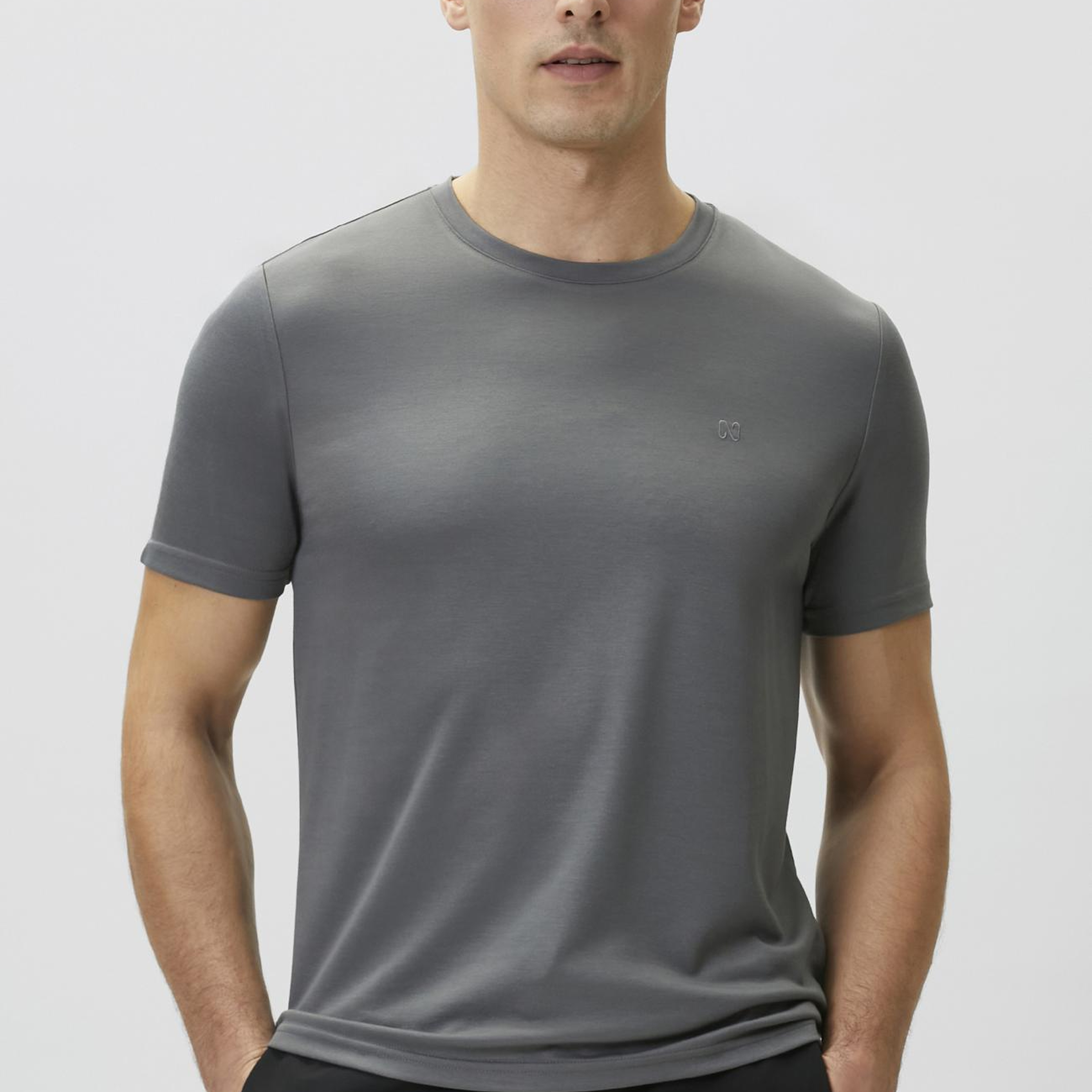 Network Erkek Antrasit Pike Desen Basic T-shirt