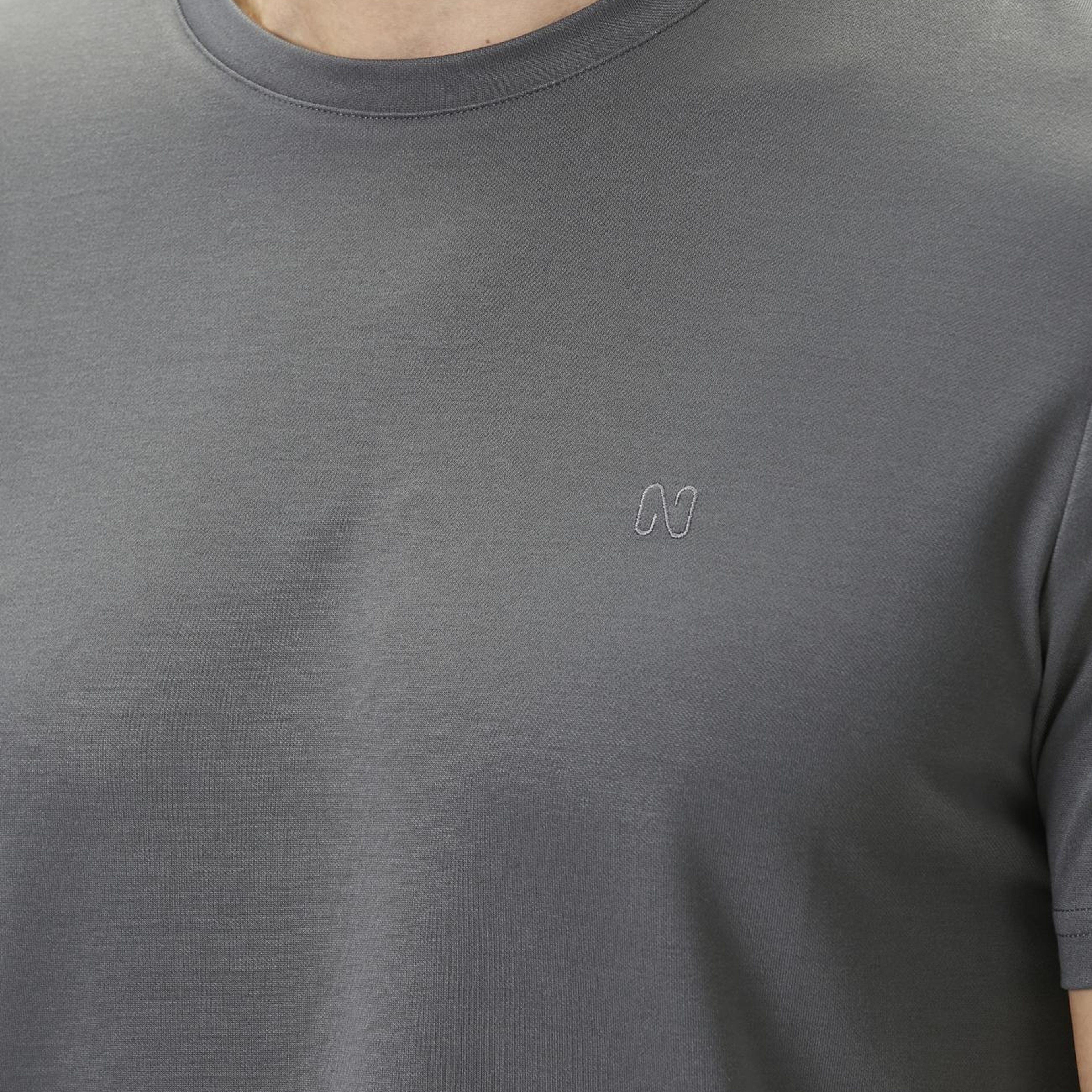 Network Erkek Antrasit Pike Desen Basic T-shirt