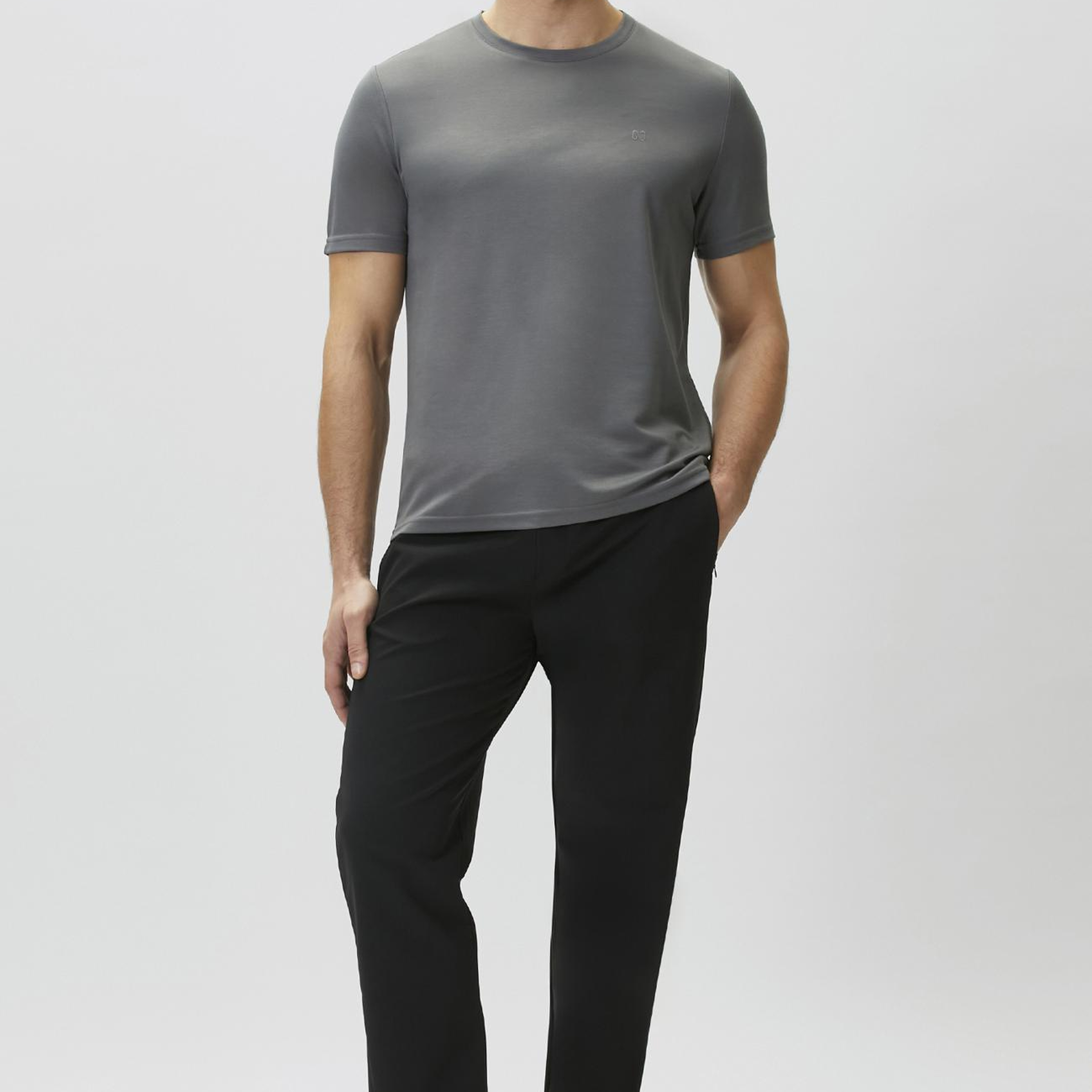 Network Erkek Antrasit Pike Desen Basic T-shirt
