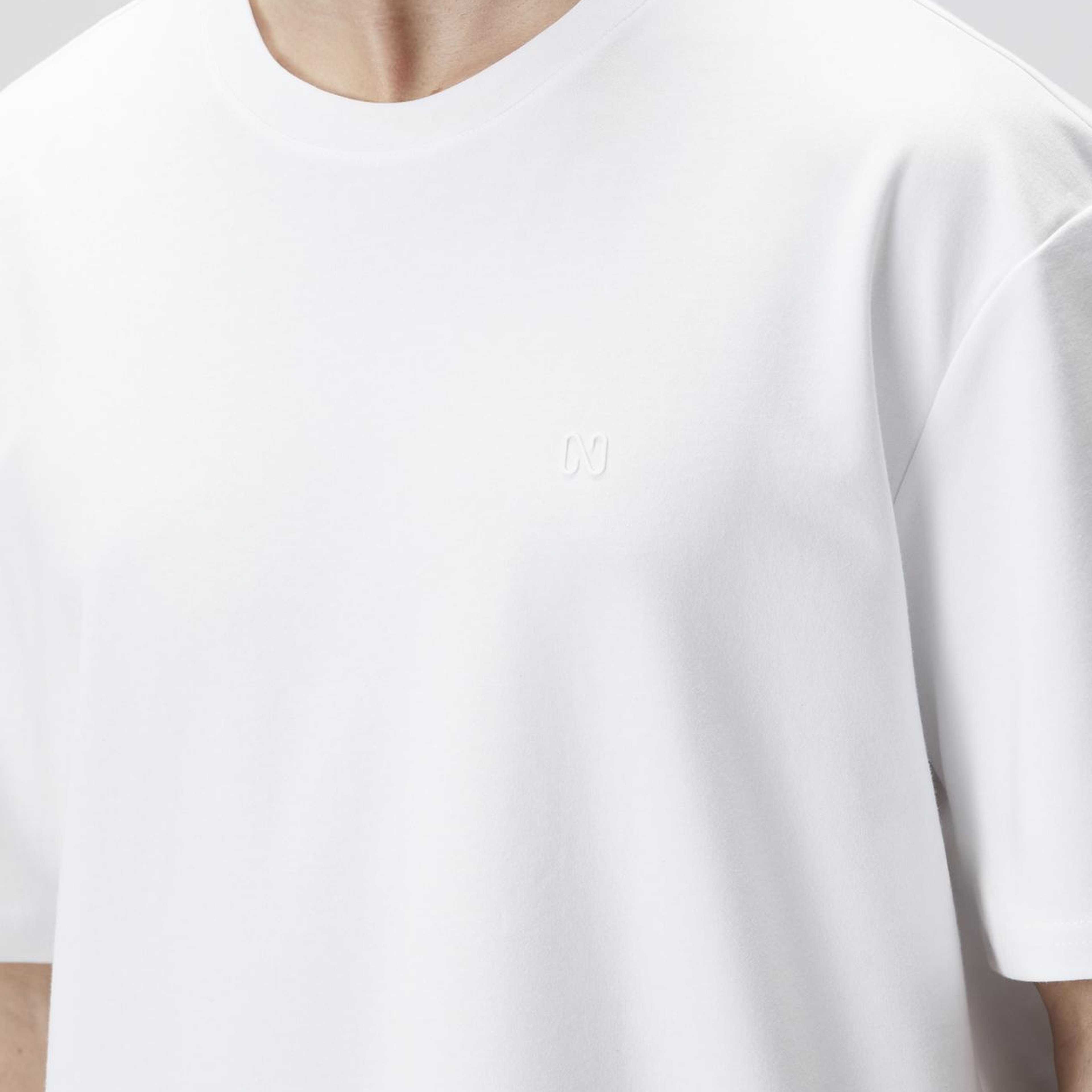 Network Erkek Comfort Fit Beyaz Bisiklet Yaka T-shirt
