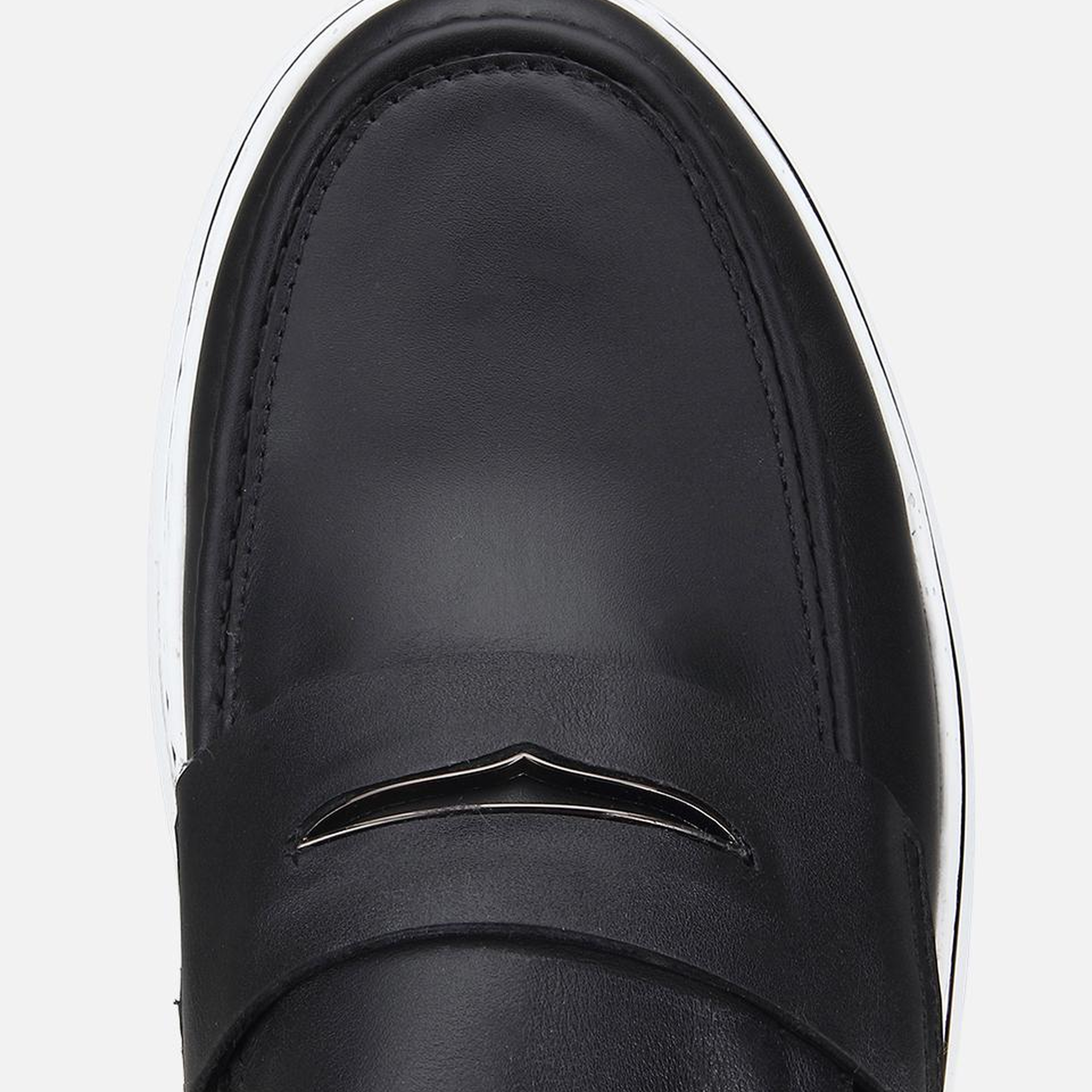 Erkek Deri Siyah Metal Toka Detaylı Günlük Loafer