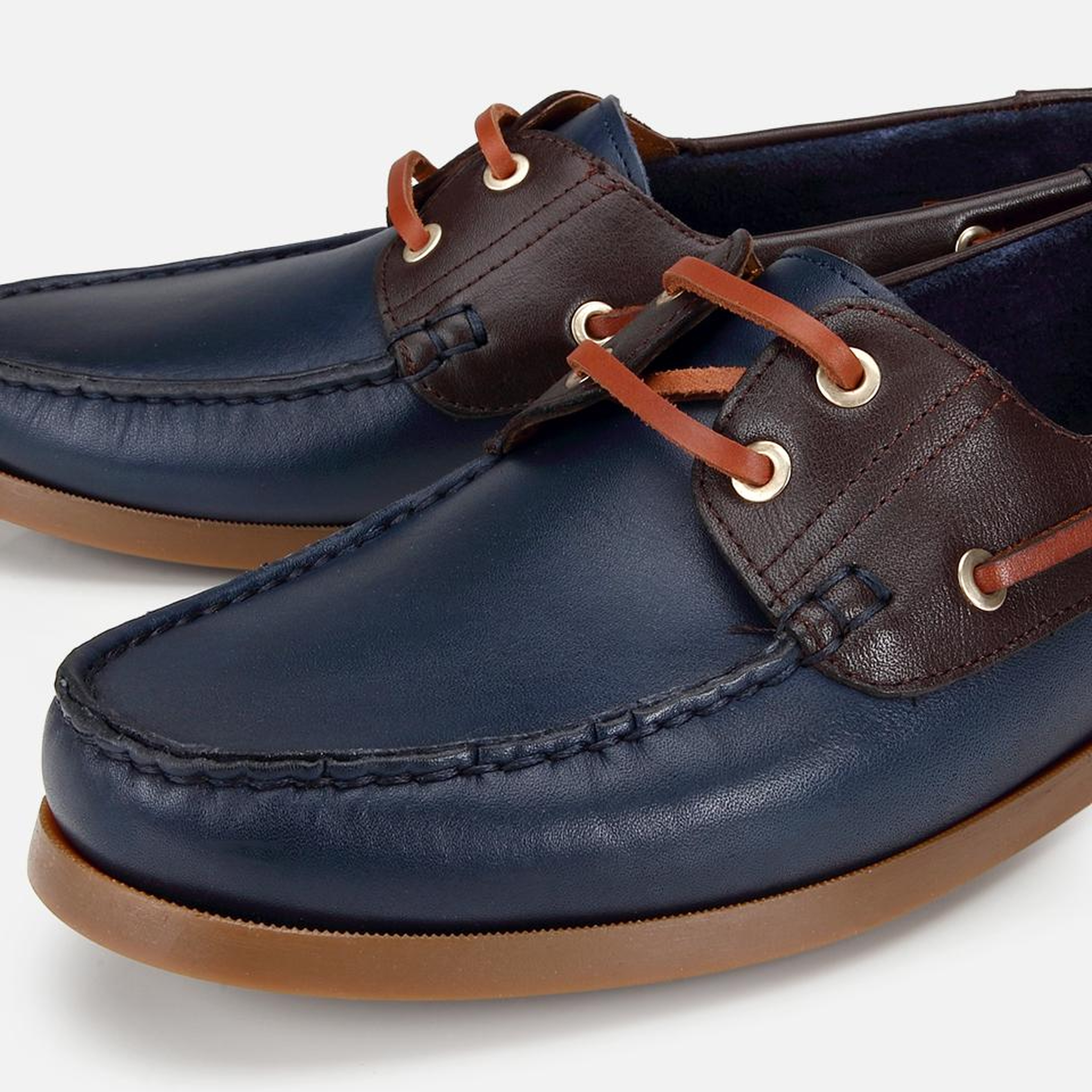 Erkek Deri Lacivert Bağcık Detaylı Günlük Loafer