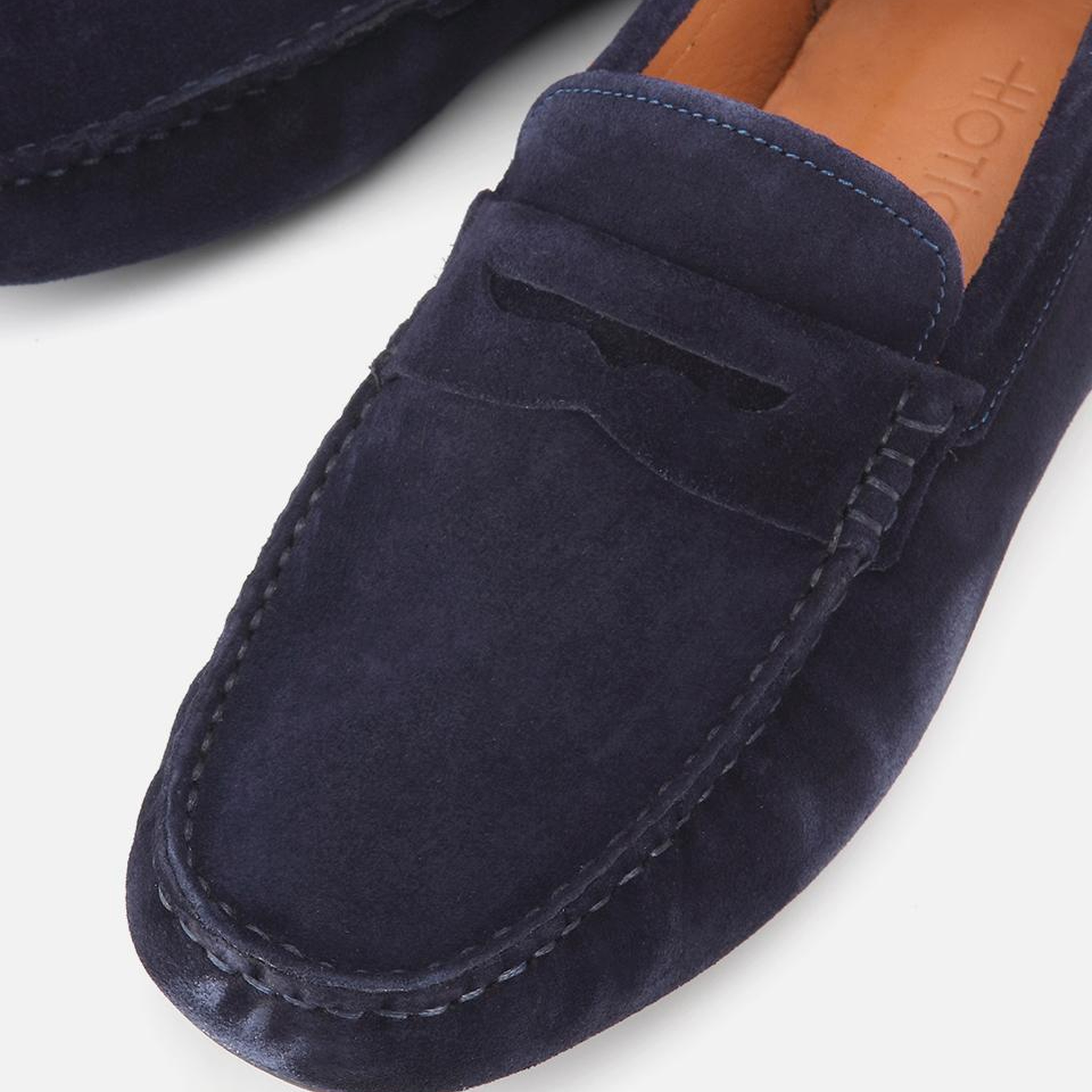 Erkek Süet Deri Lacivert Rahat Günlük Loafer