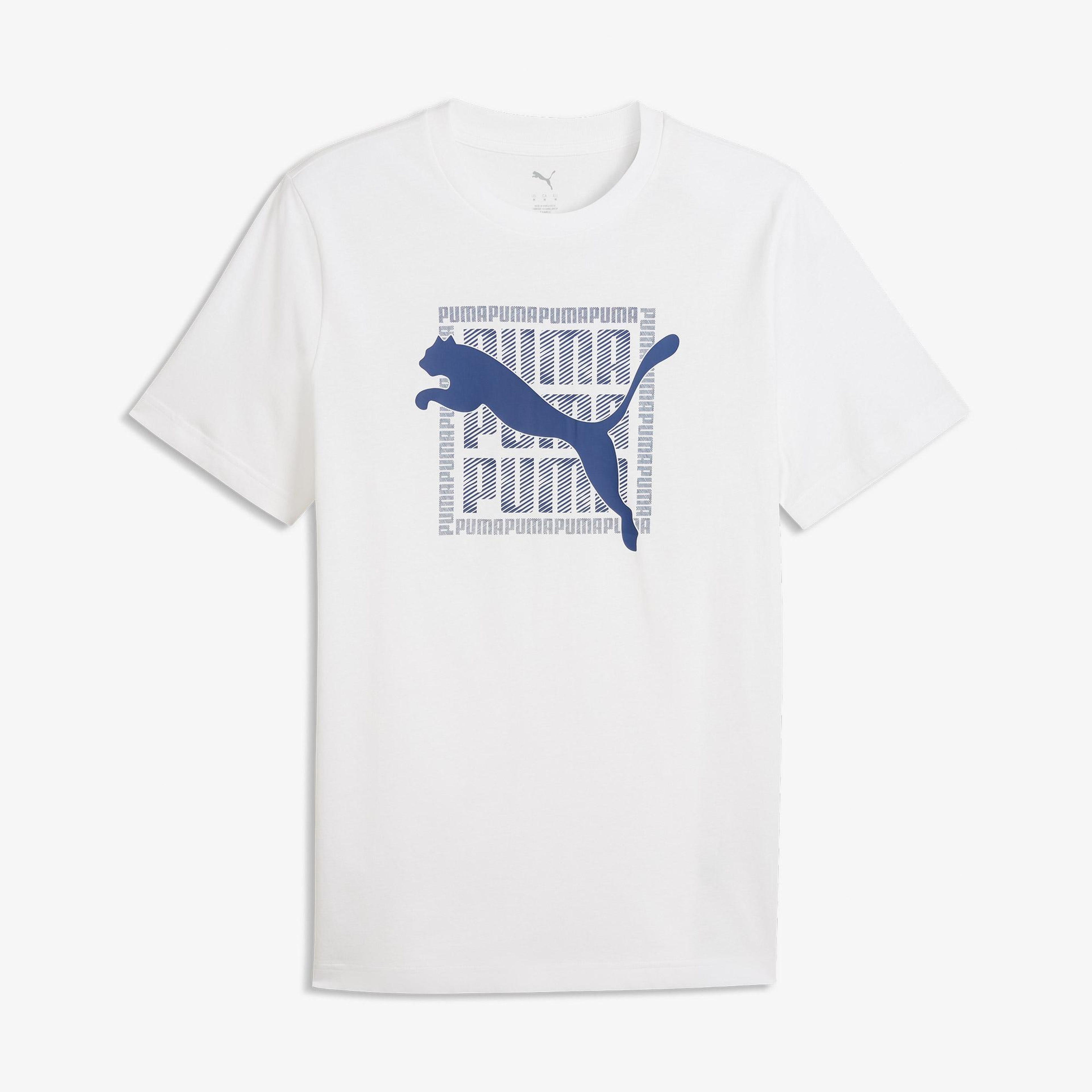 Puma Graphic  Erkek Beyaz T-Shirt