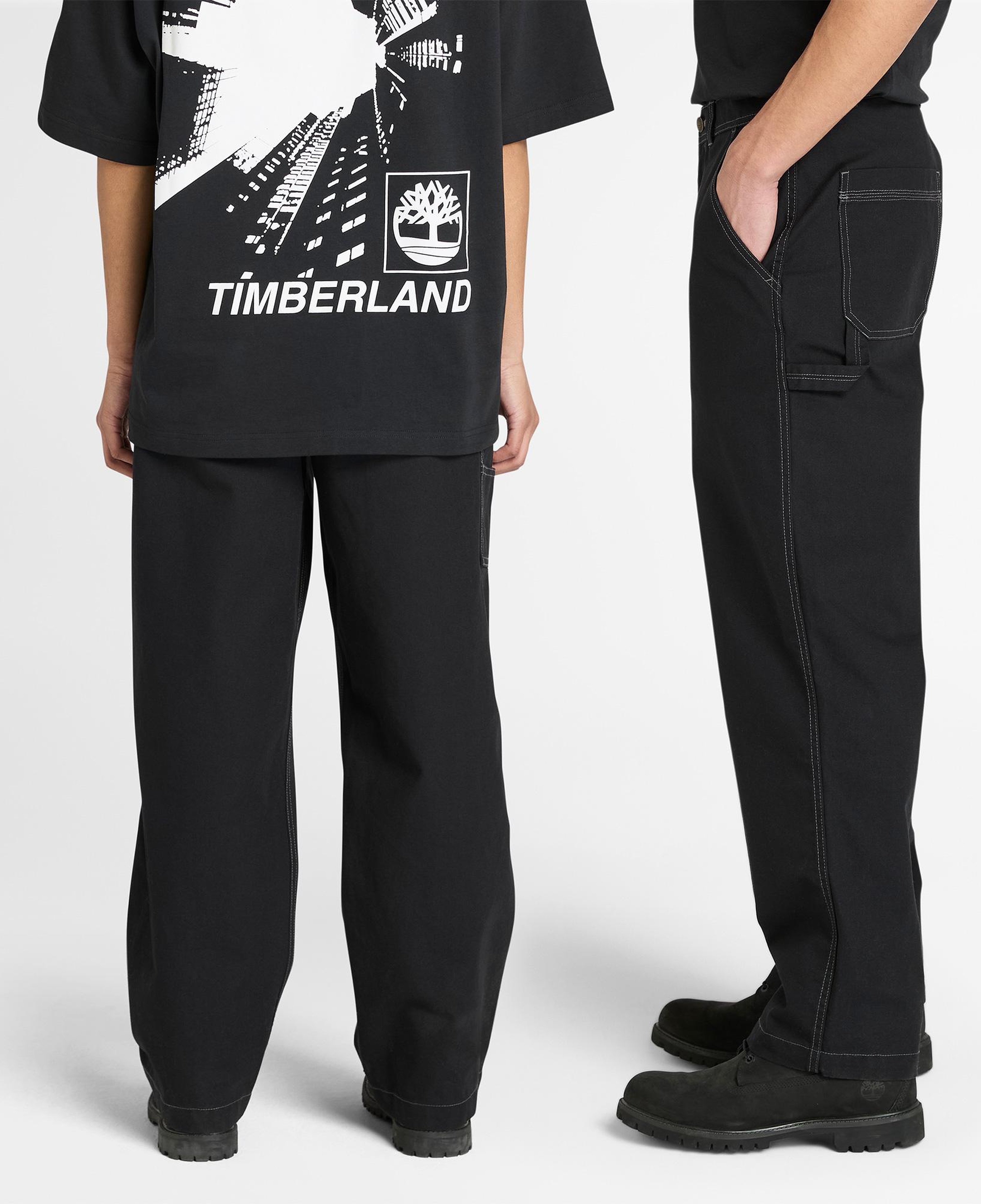 Timberland Washed Duck Canvas Carpenter Erkek Siyah Pantolon