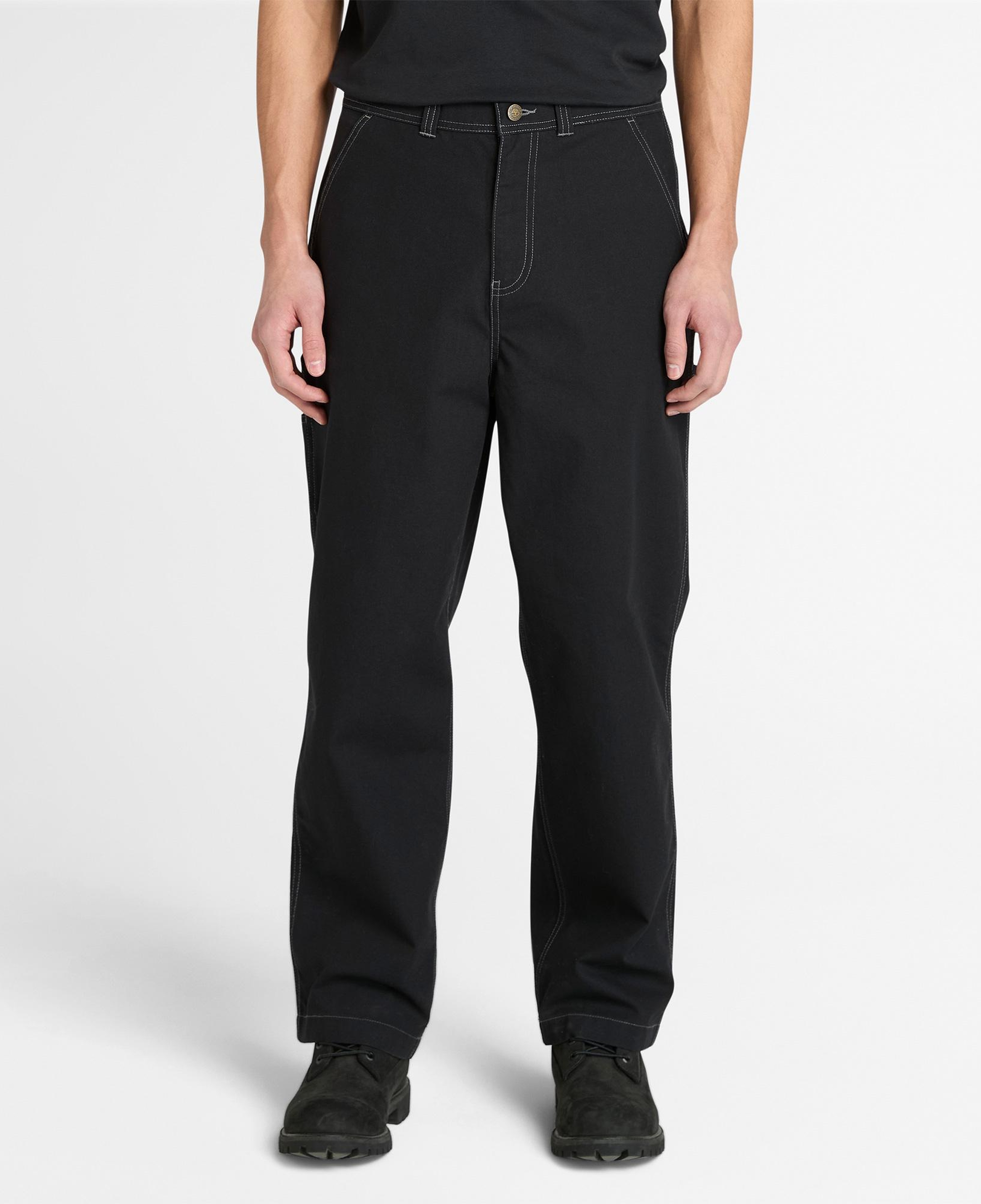 Timberland Washed Duck Canvas Carpenter Erkek Siyah Pantolon