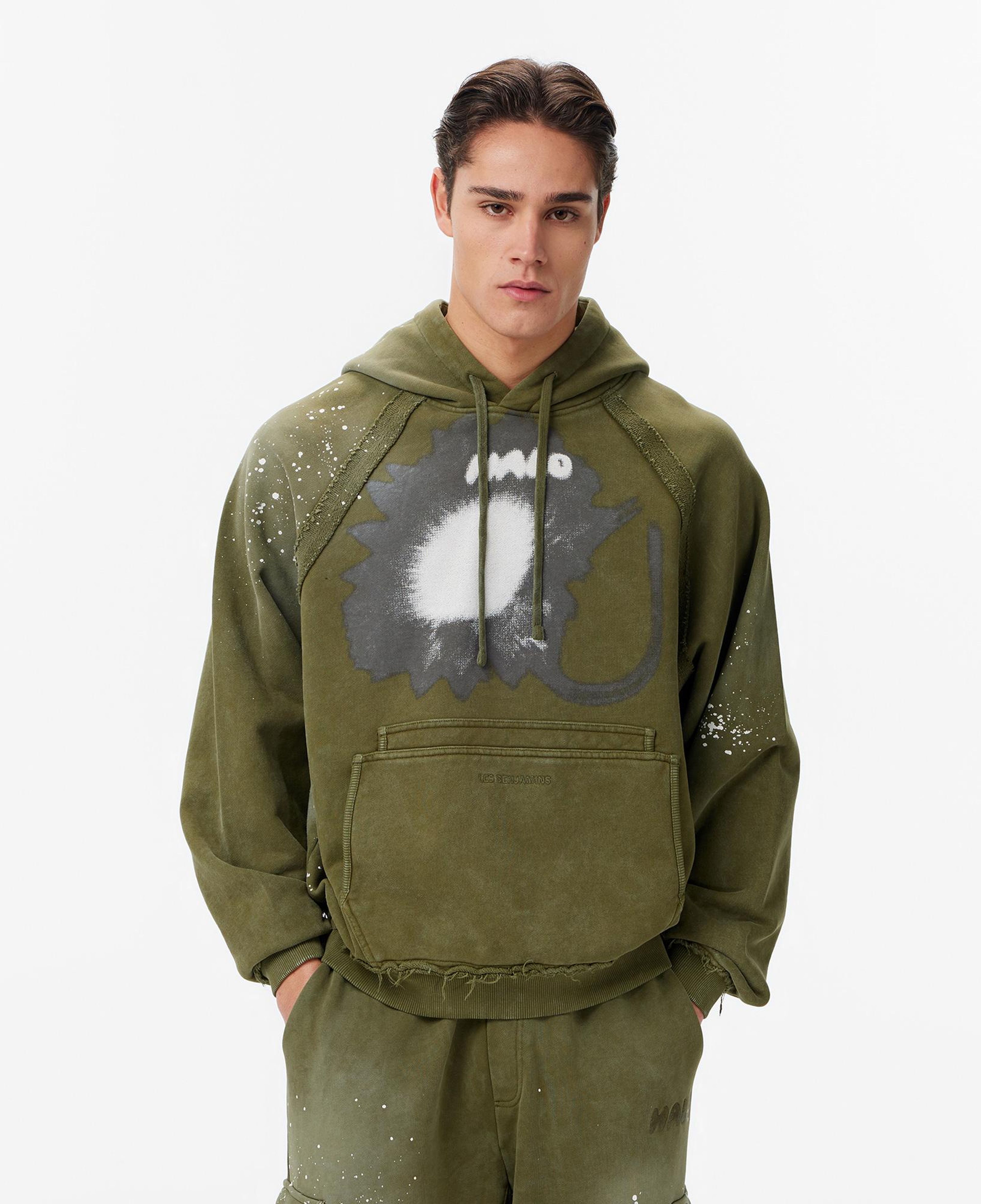 Les Benjamins Regular Fit Erkek Haki Sweatshirt