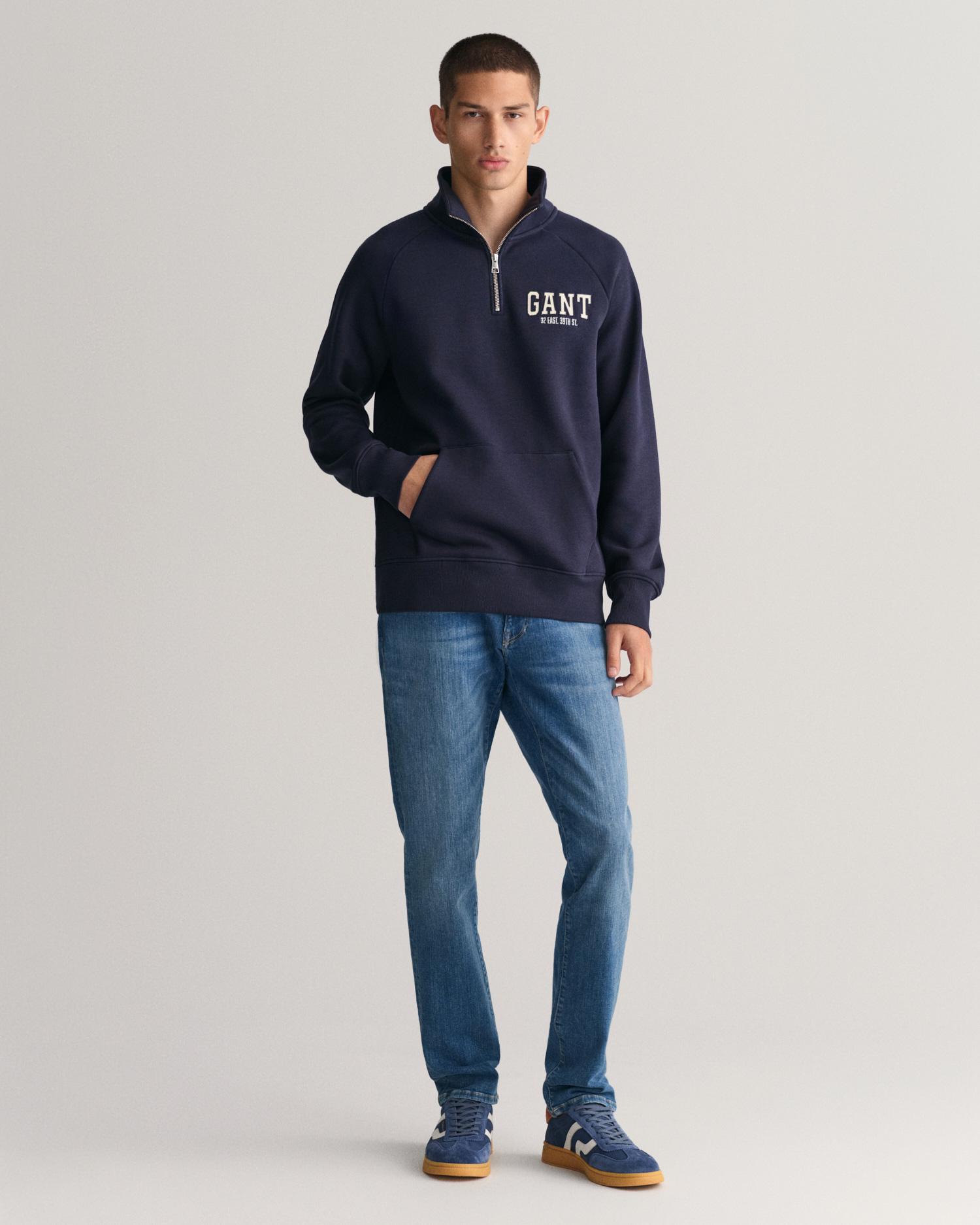 GANT Erkek Mavi Extra Slim Fit Jean Pantolon