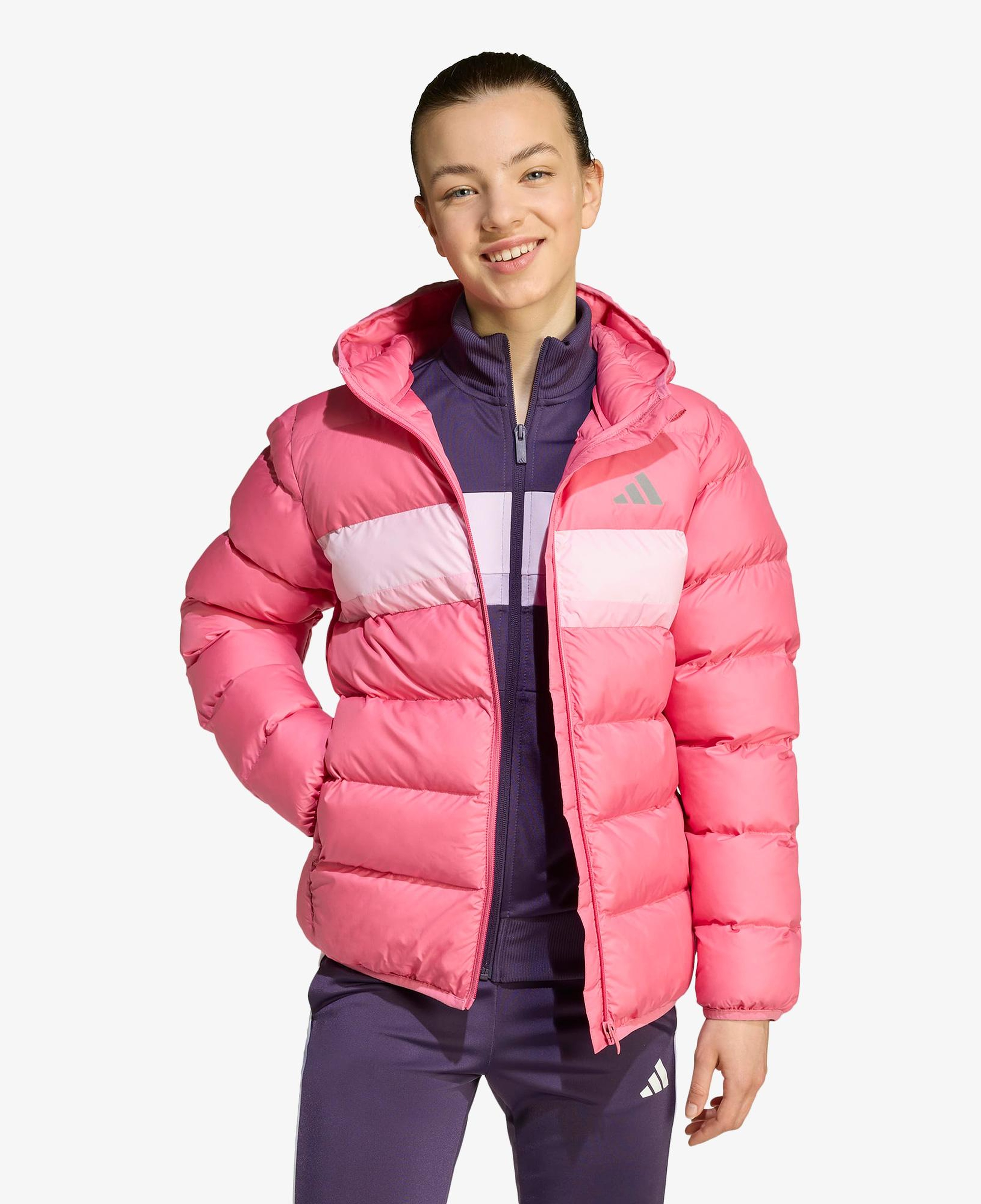 adidas Sentetik Dolgulu Çocuk Pembe Mont