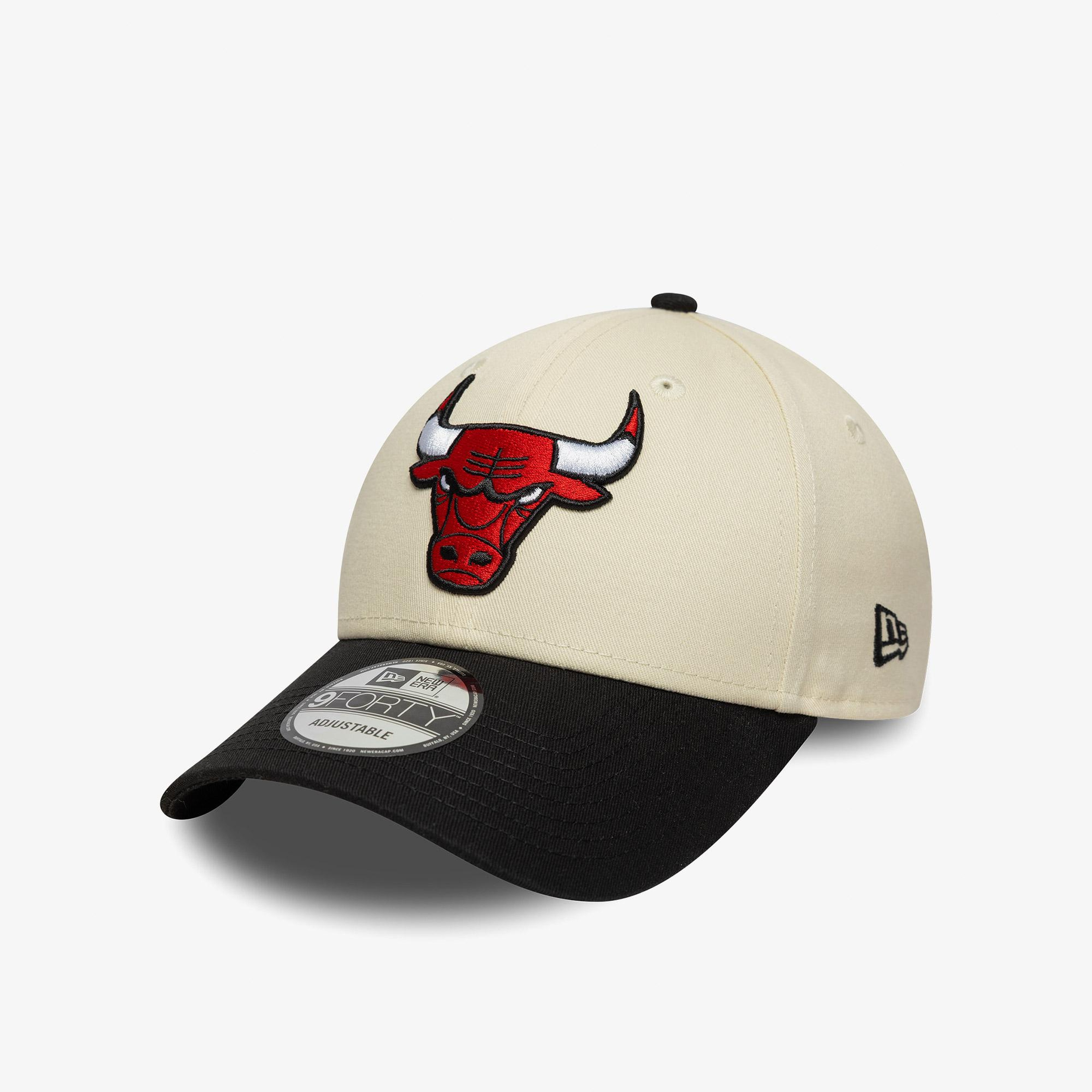 New Era Nba Colourblock 9Forty Chicago Bulls Unisex Bej Şapka