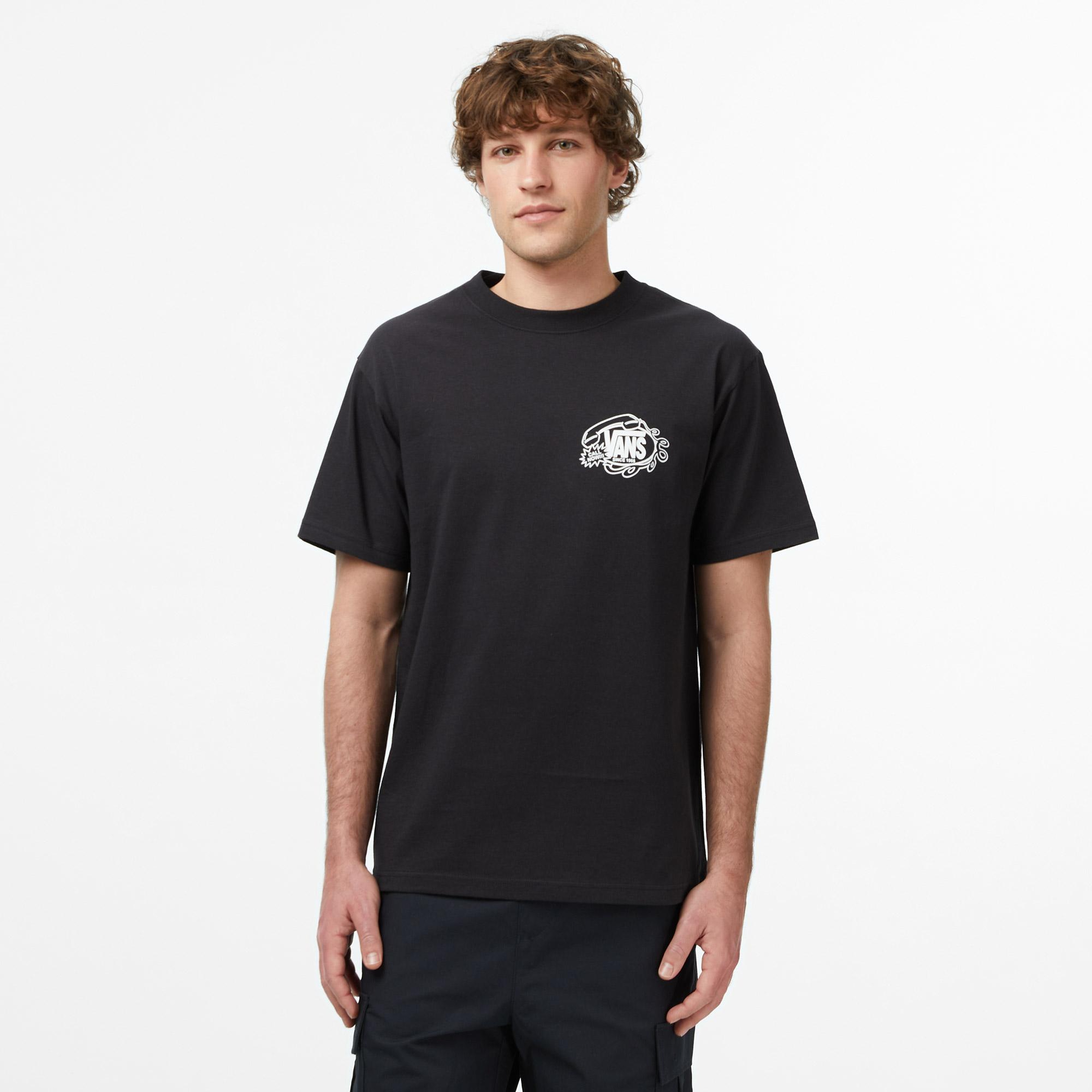 Vans Hot Lines Erkek Siyah T-Shirt