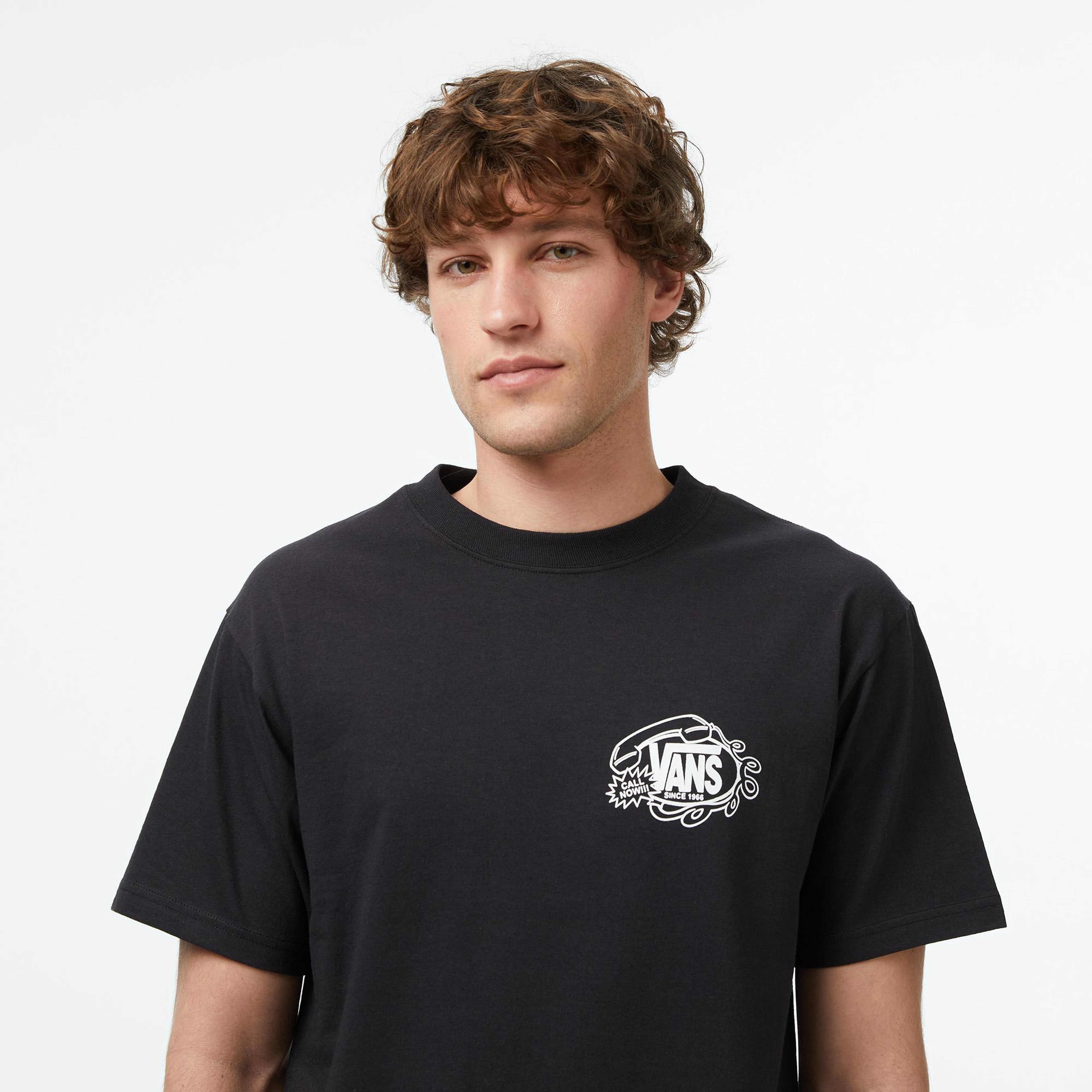 Vans Hot Lines Erkek Siyah T-Shirt