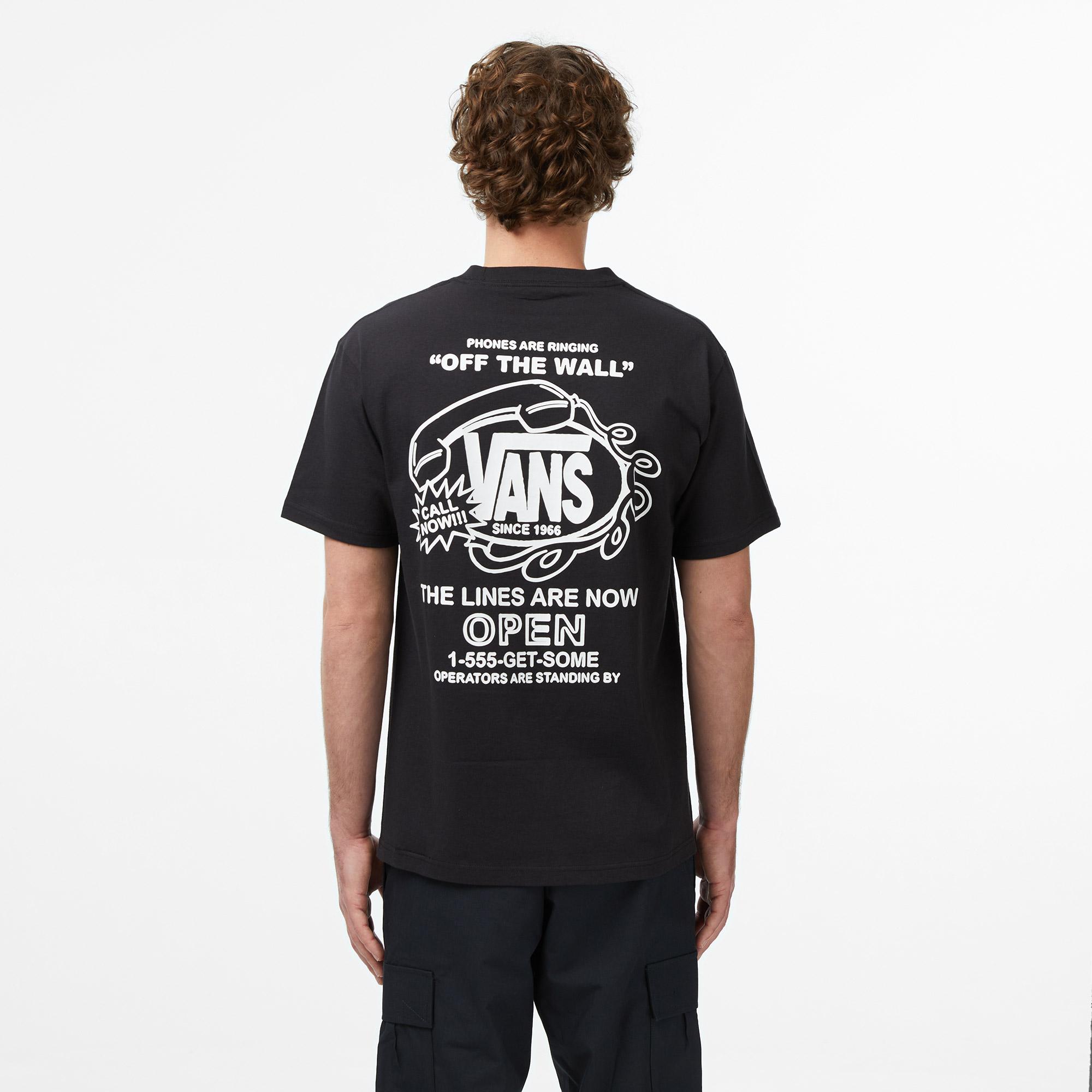 Vans Hot Lines Erkek Siyah T-Shirt