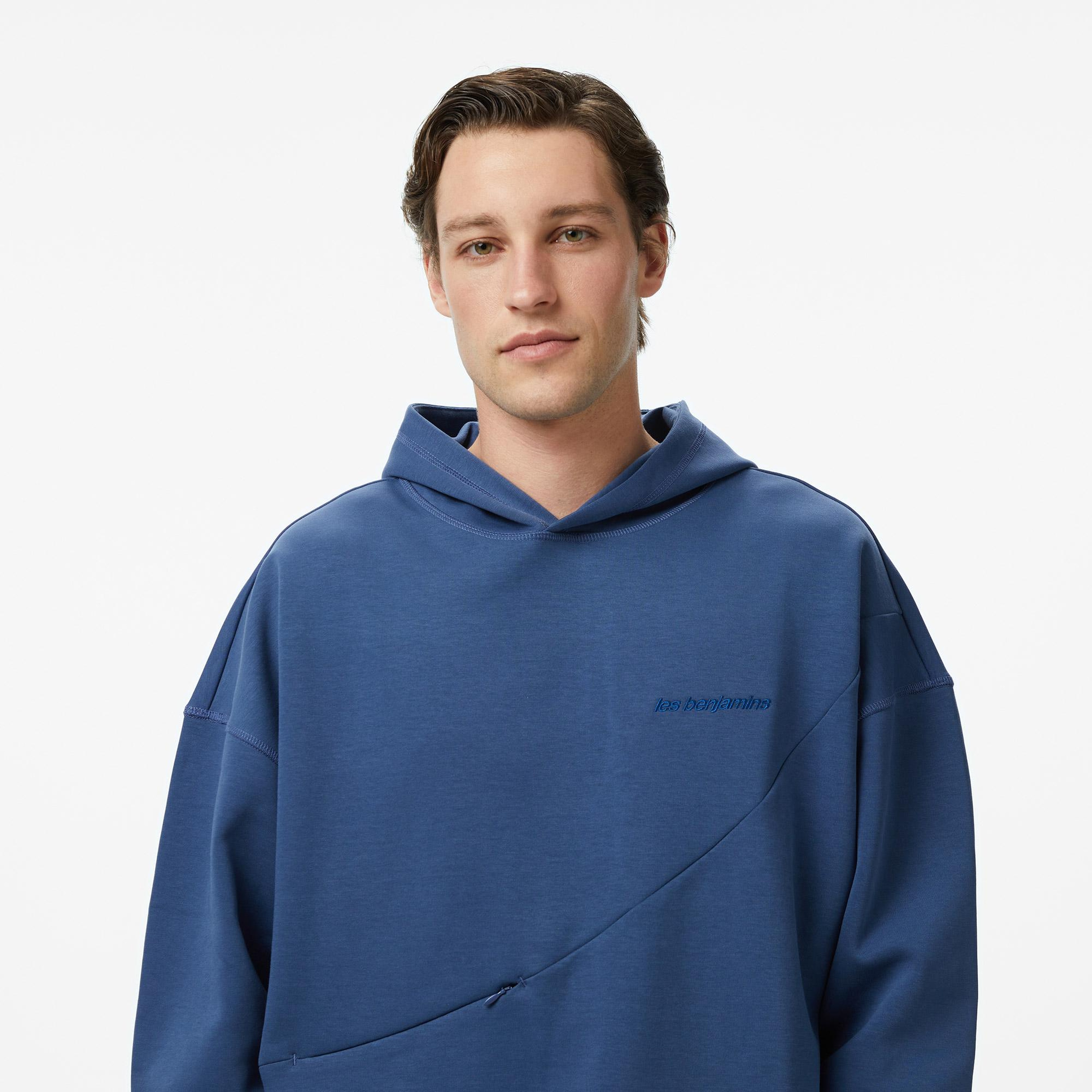 Les Benjamins Essentials 303 Erkek Mavi Sweatshirt