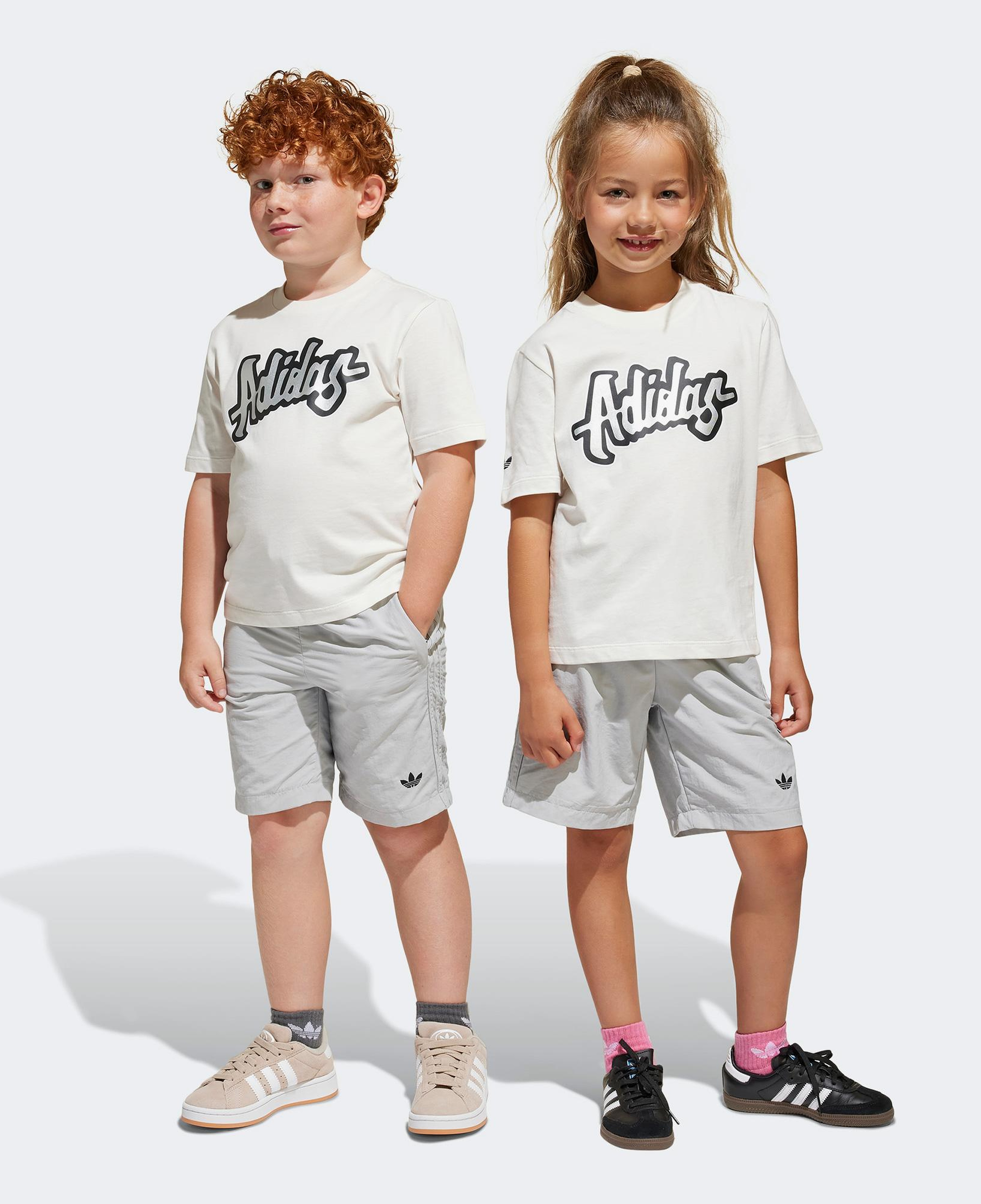 adidas Originals Çocuk Beyaz Şort Takımı