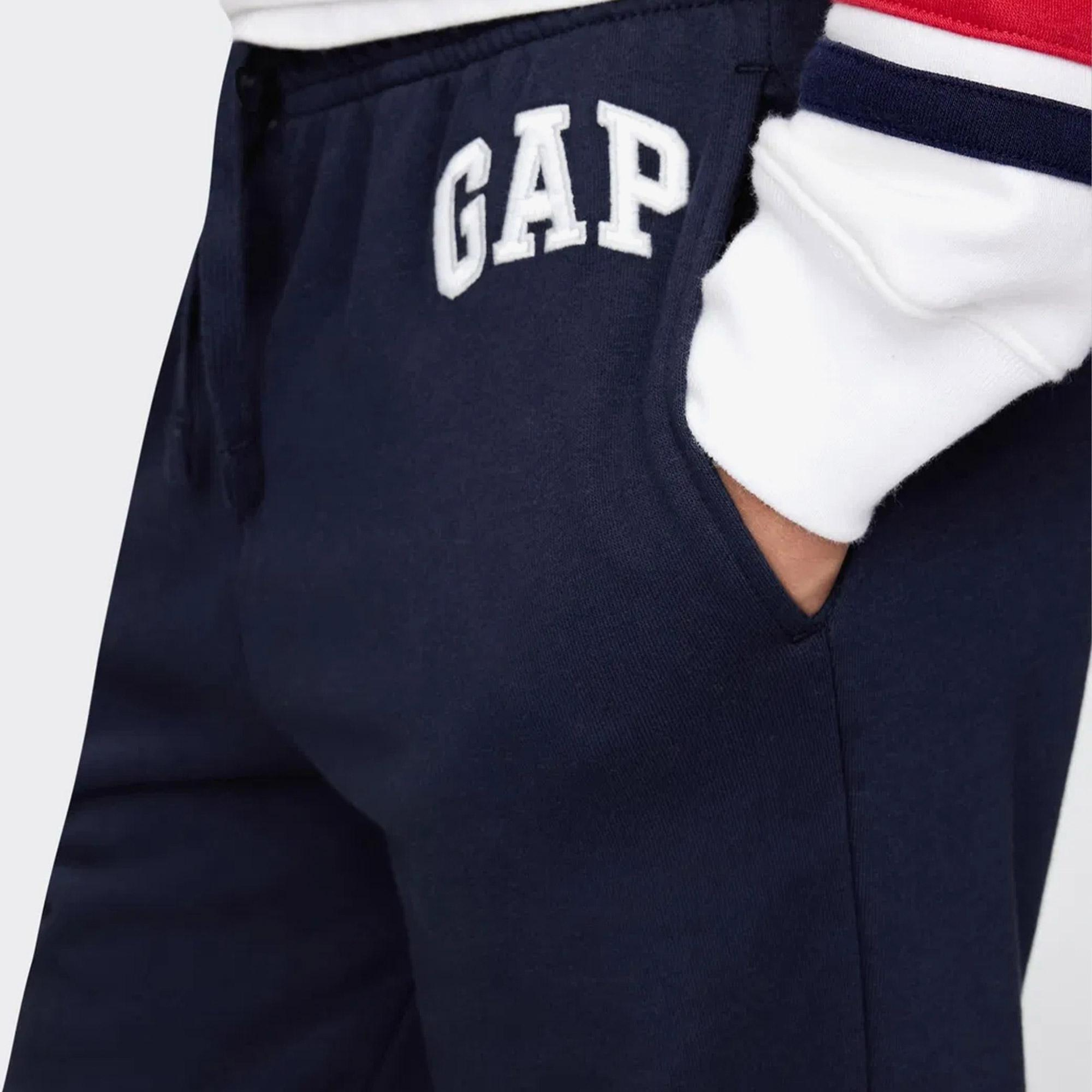 Gap V-Frch Bas Heritage Logo Çocuk Lacivert Eşofman Altı