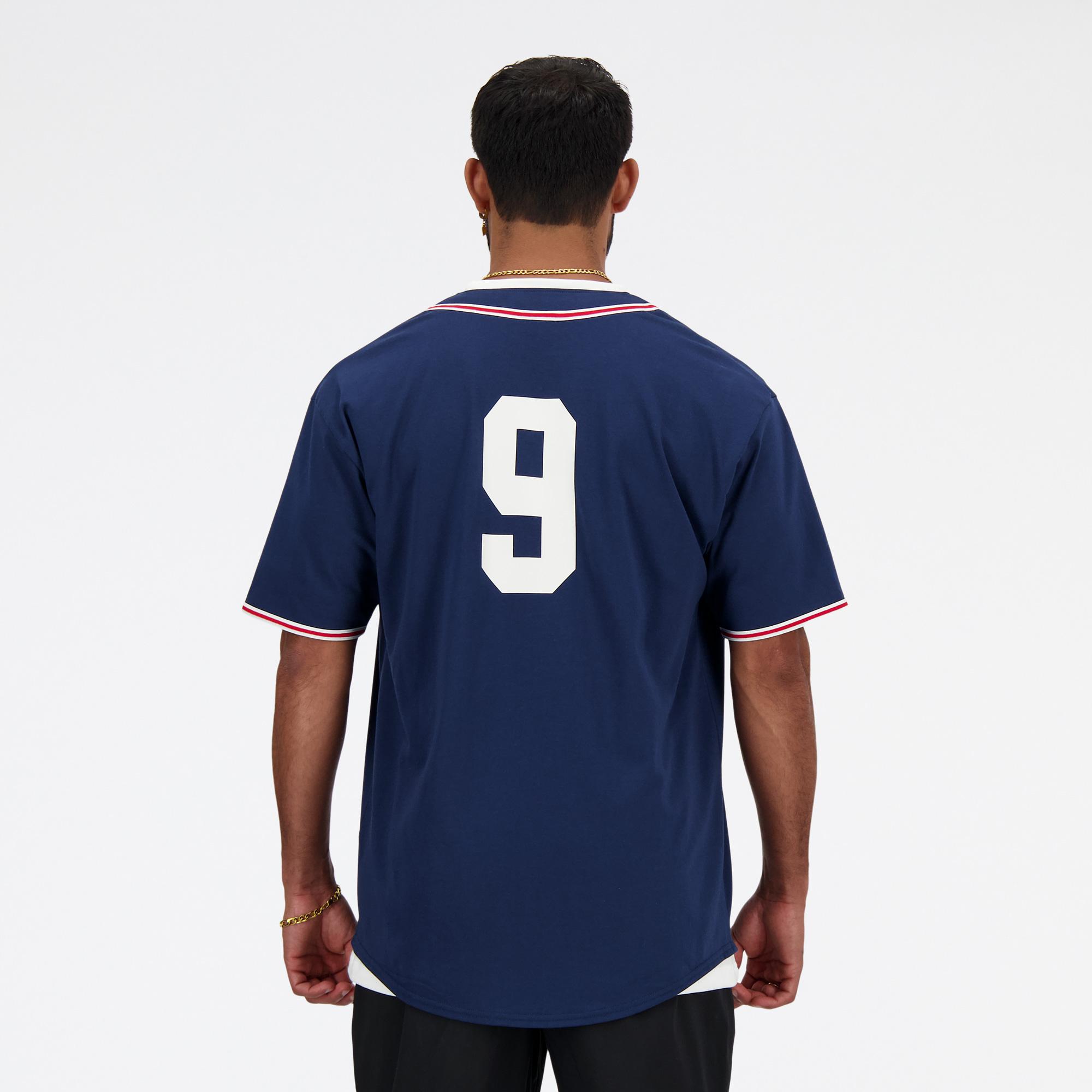 New Balance Sportswear Greatest Hits Baseball Jersey Erkek Lacivert Gömlek