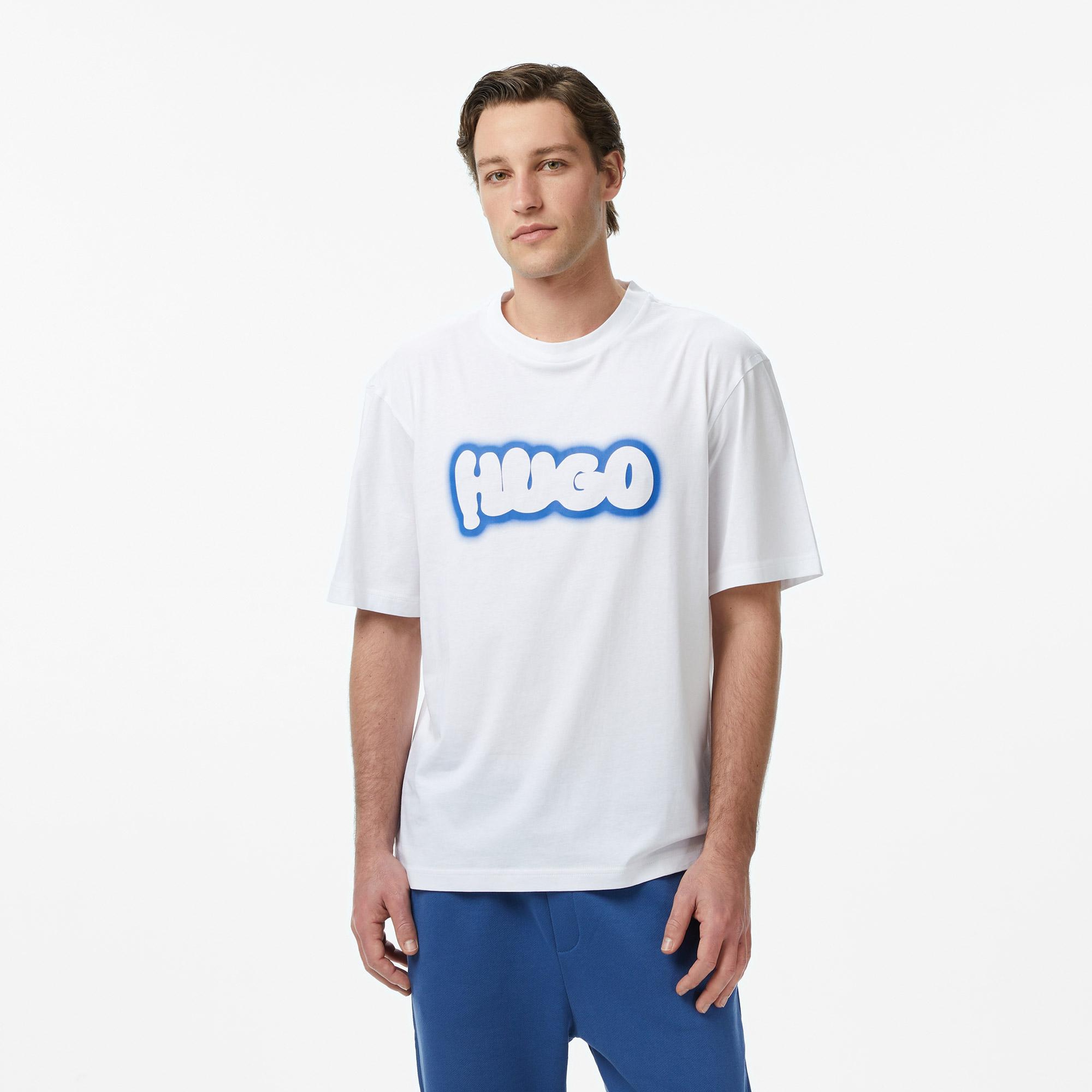 Hugo Nulibax Erkek Beyaz T-Shirt