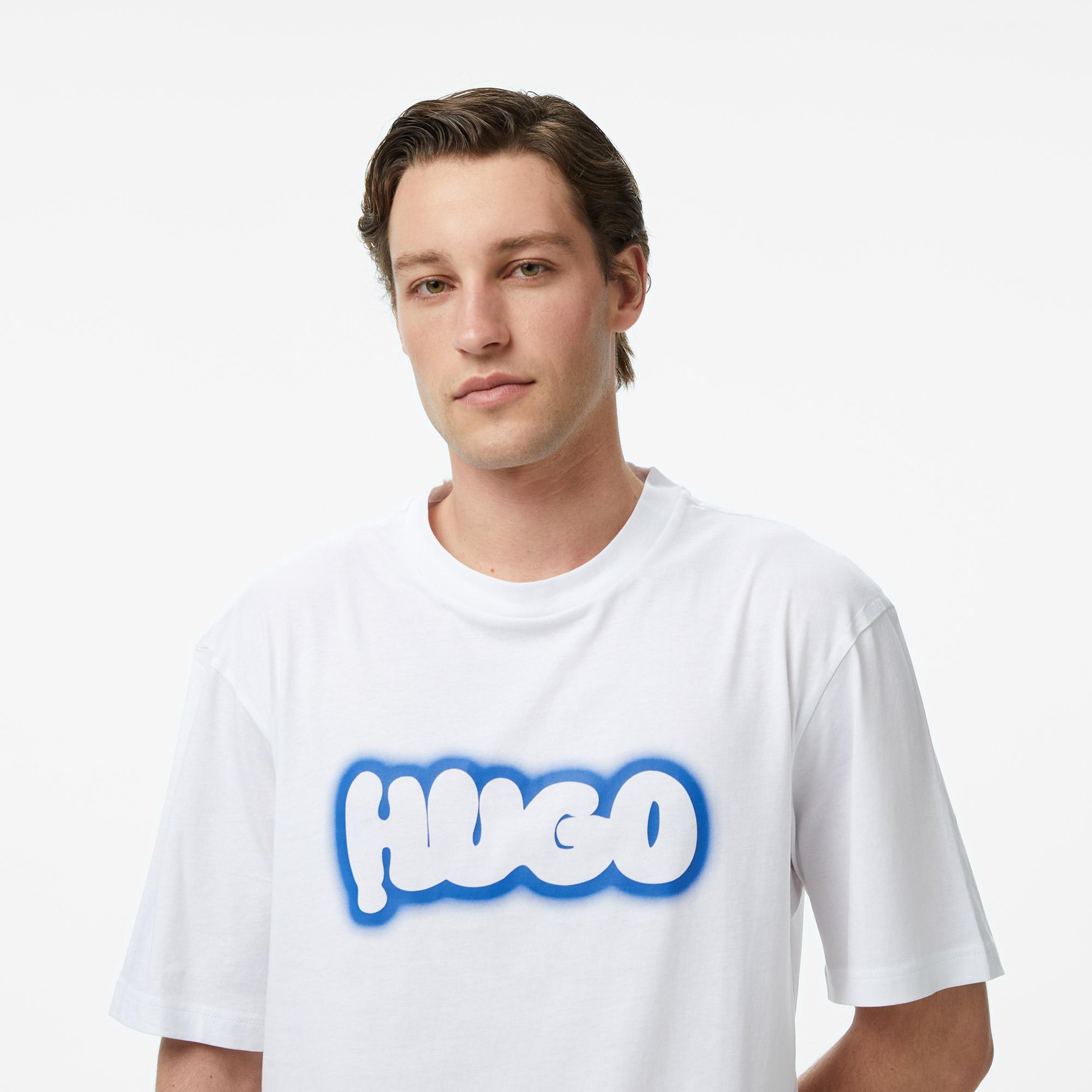 Hugo Nulibax Erkek Beyaz T-Shirt
