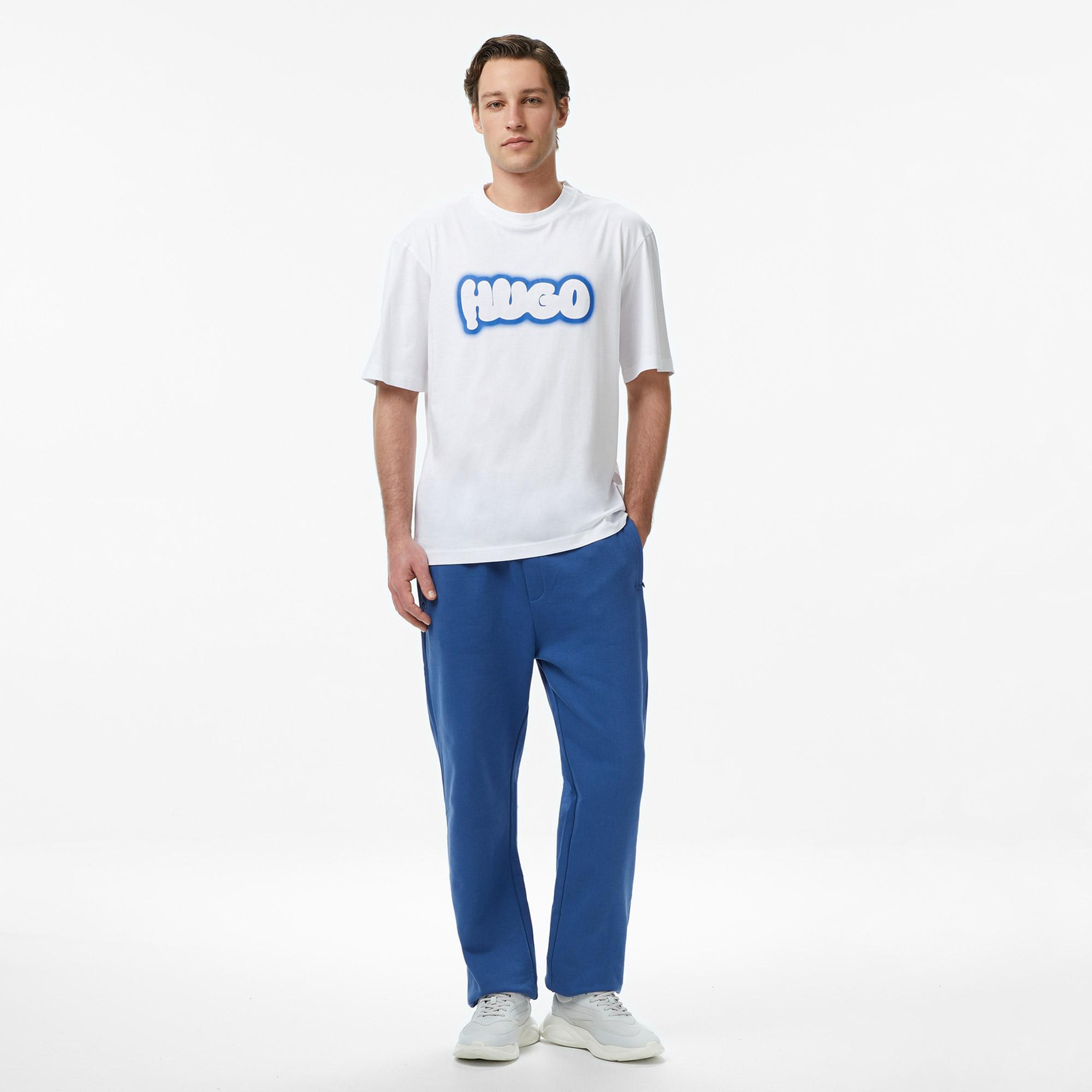 Hugo Nulibax Erkek Beyaz T-Shirt