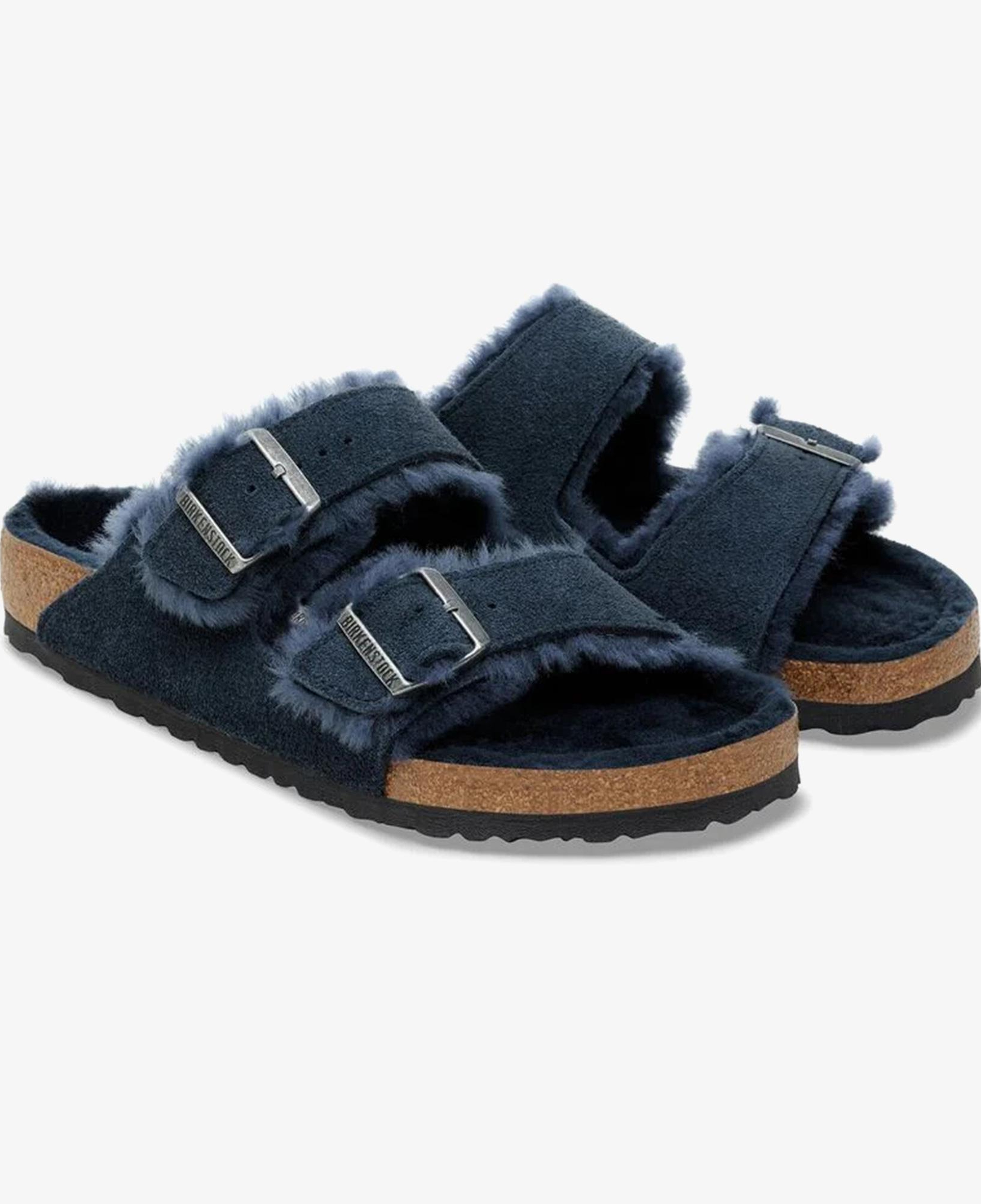Birkenstock Arizona VL Shearling Kadın Lacivert Terlik