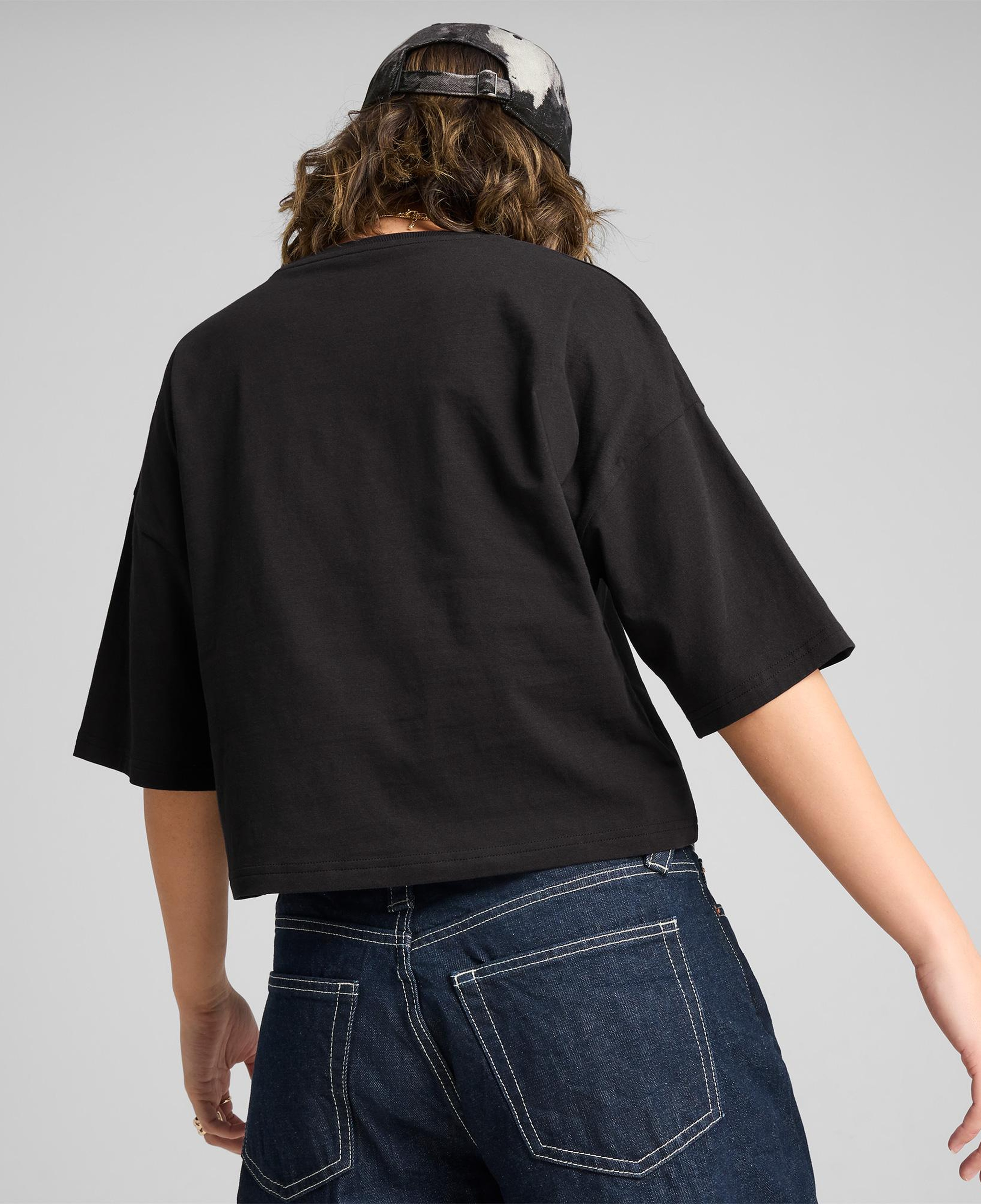 Puma Wardrobe Essentials Oversized  Kadın Siyah T-Shirt
