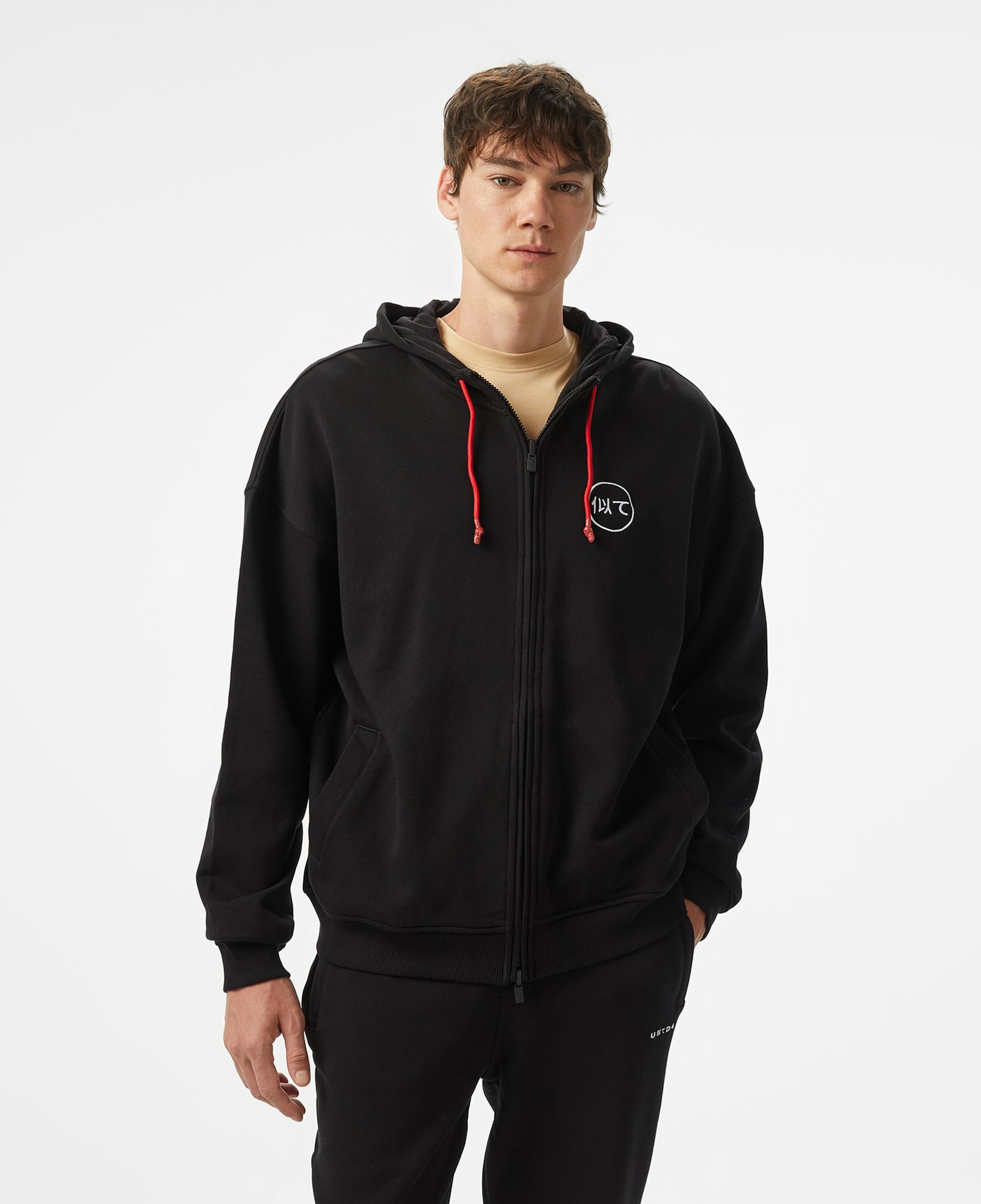 UNITED4 Monster Erkek Siyah Hoodie