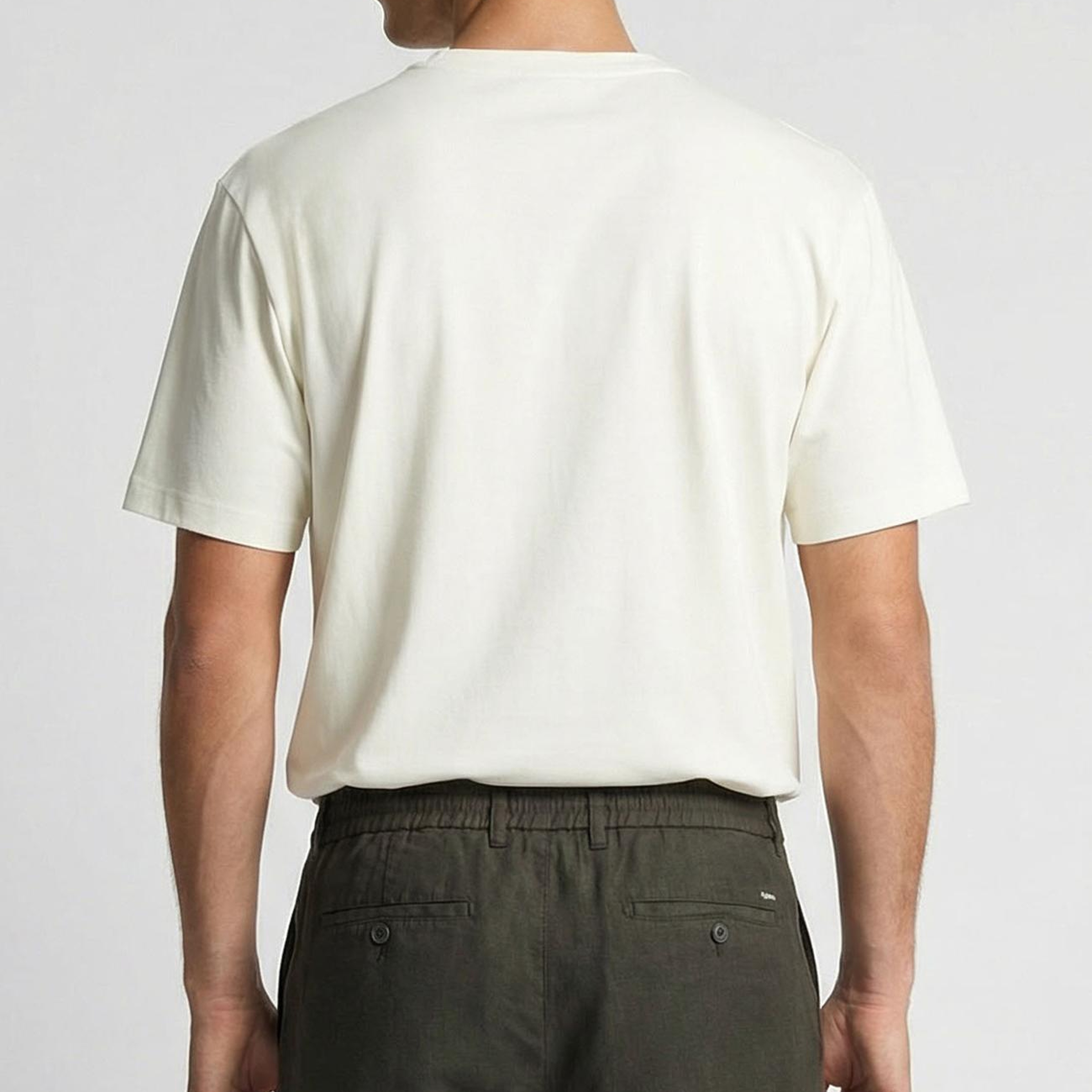 Network Erkek Ekru Teknik T-shirt