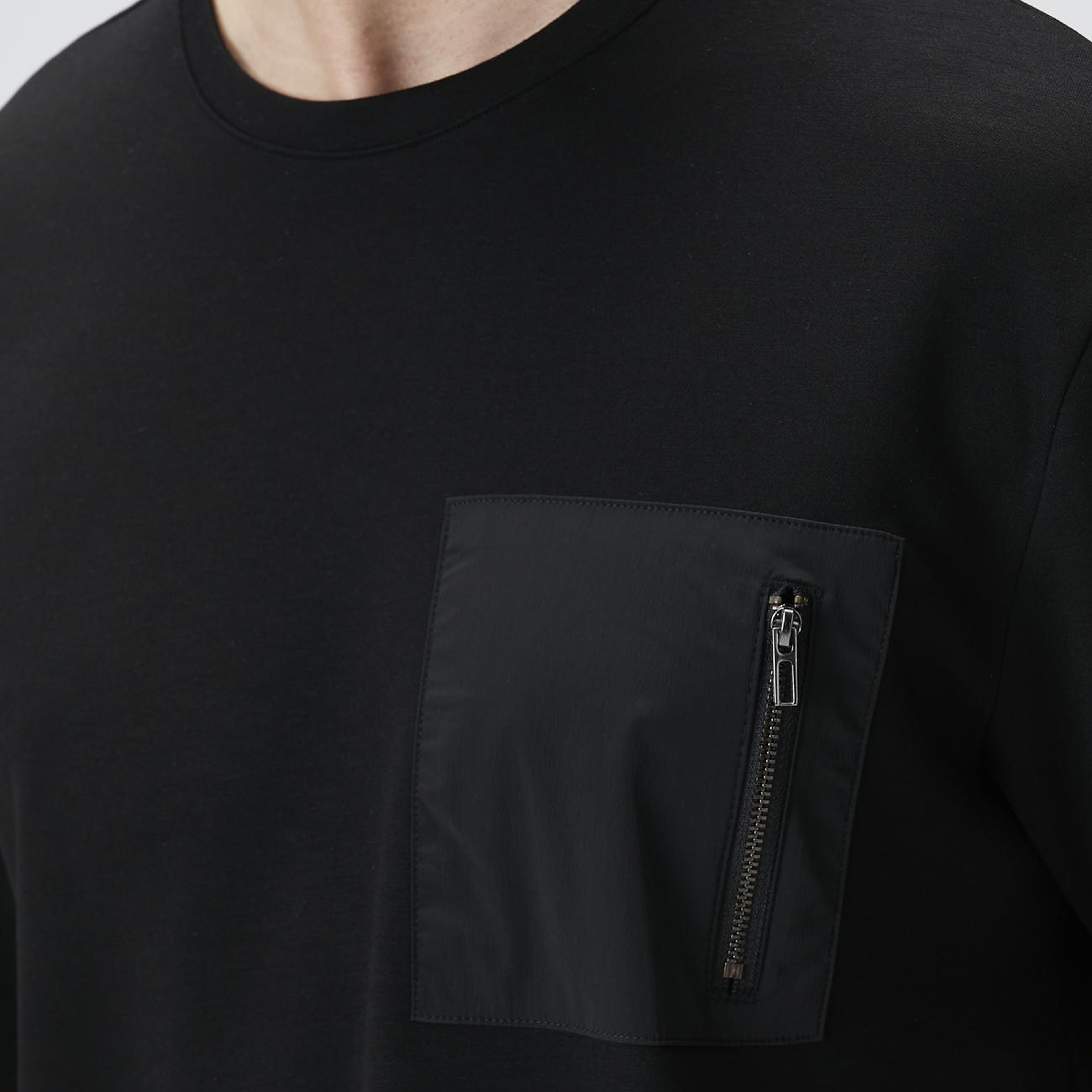 Network Erkek Comfort Fit Siyah Göğüs Cep Detaylı T-shirt