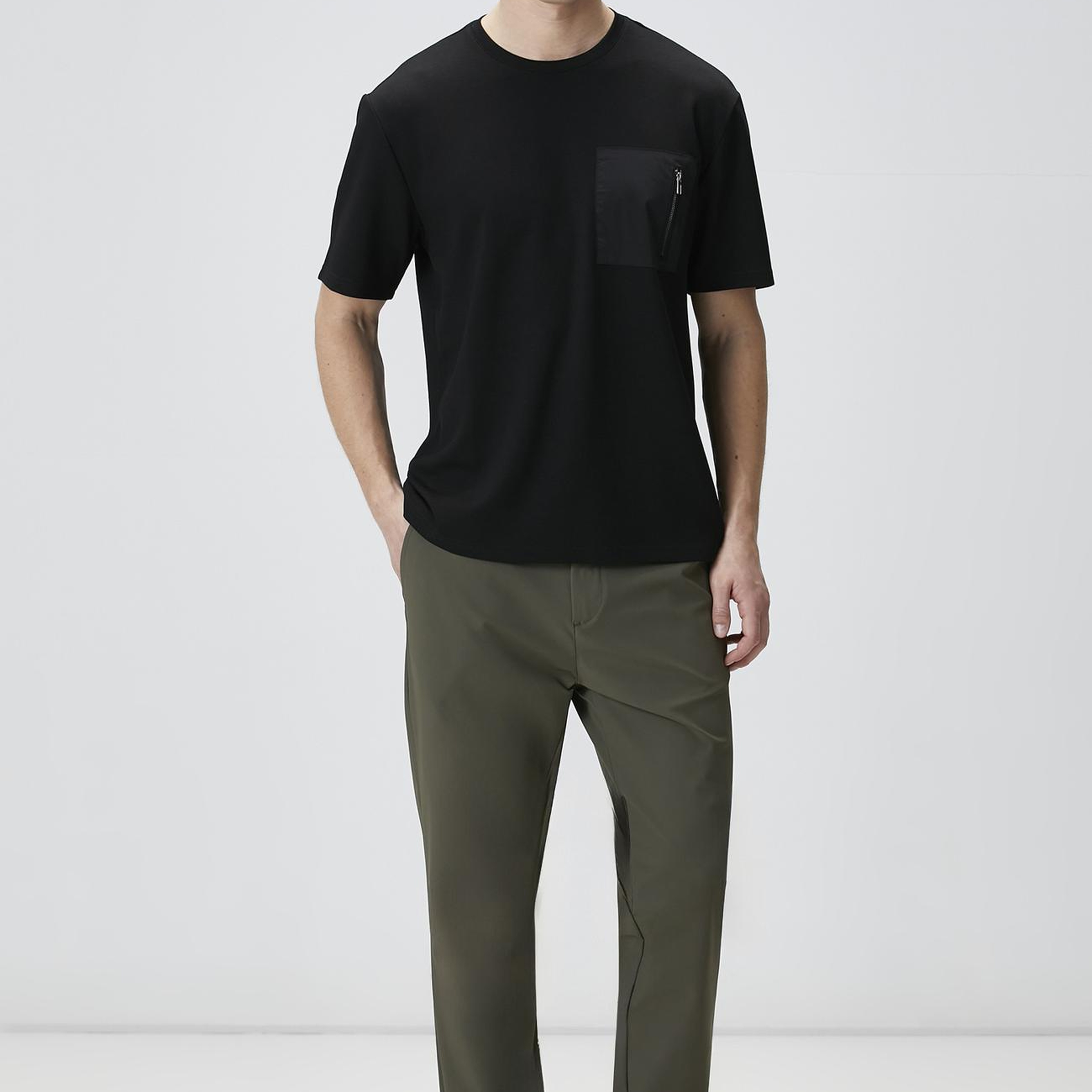 Network Erkek Comfort Fit Siyah Göğüs Cep Detaylı T-shirt