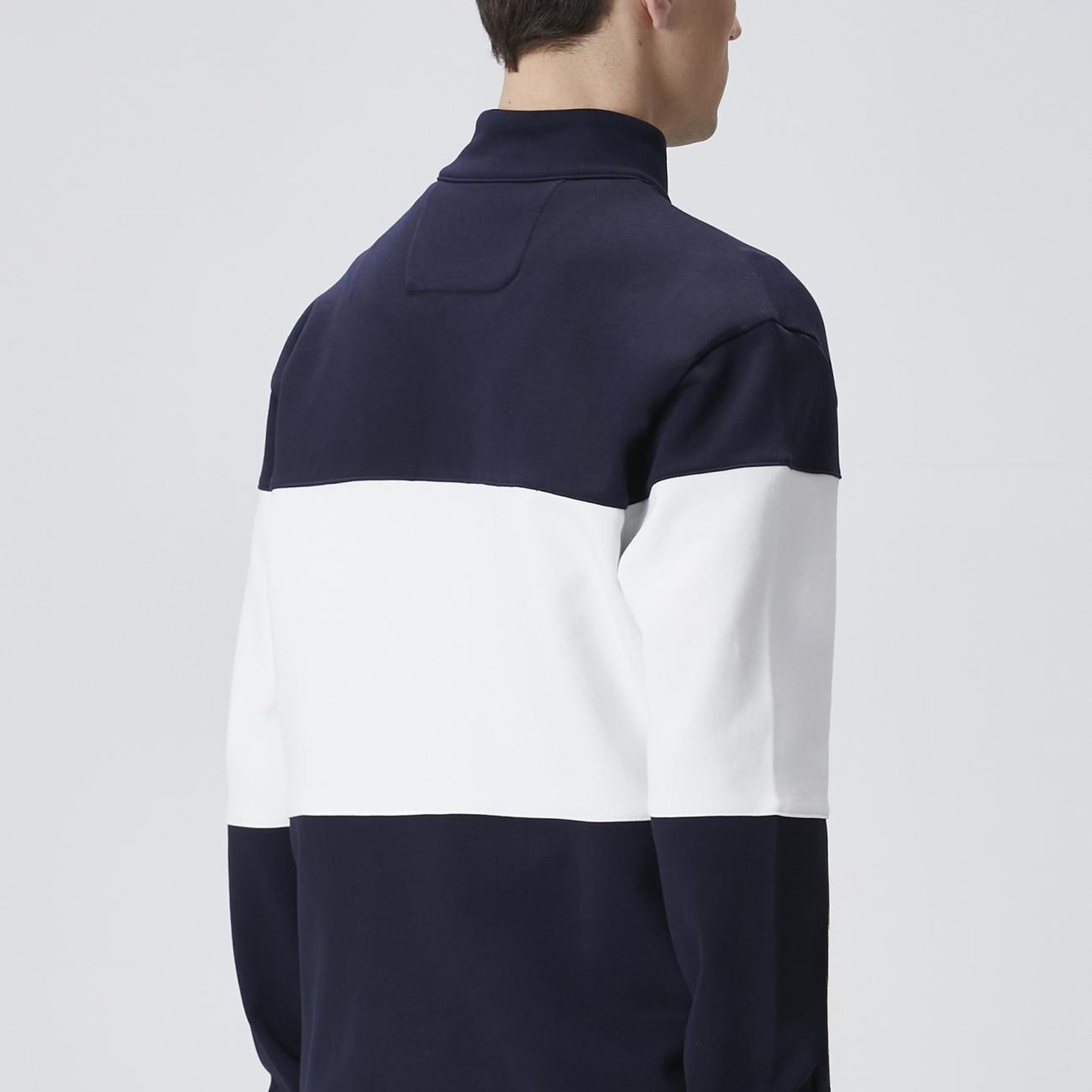 Network Erkek Lacivert Bloklu Sweatshirt