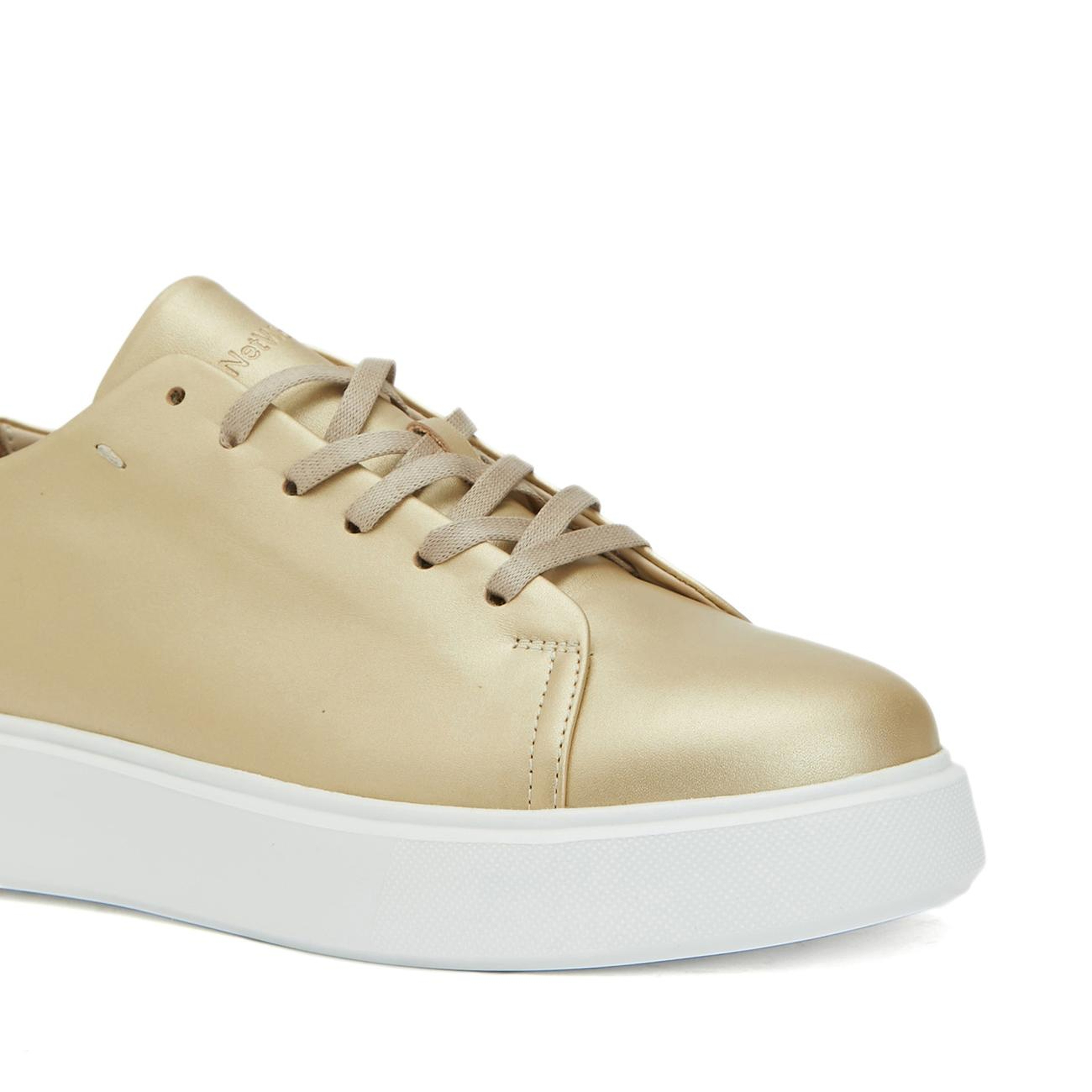 Network Kadın Gold Deri Sneaker
